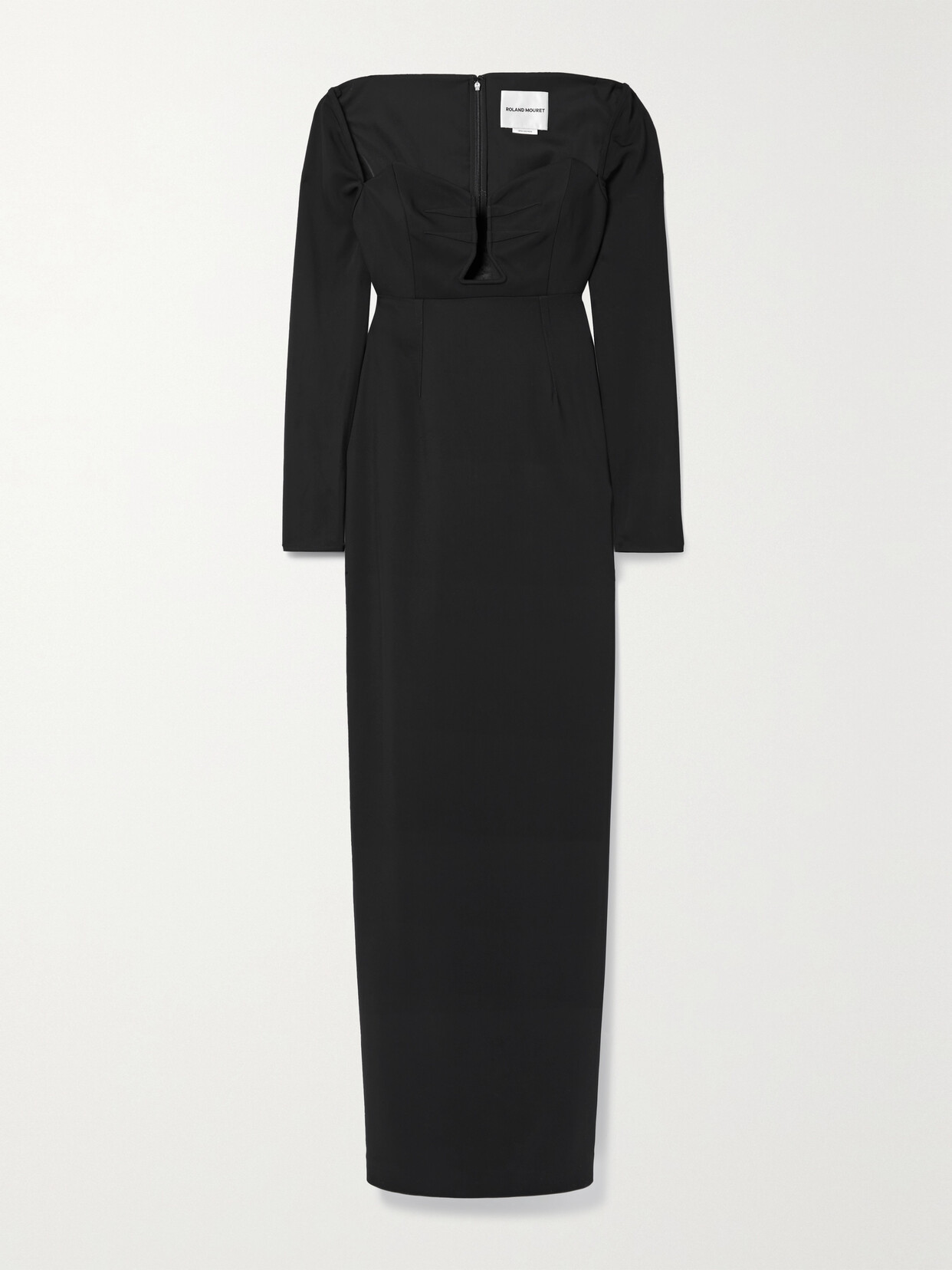 Roland Mouret - Cutout Woven Maxi Dress - Black