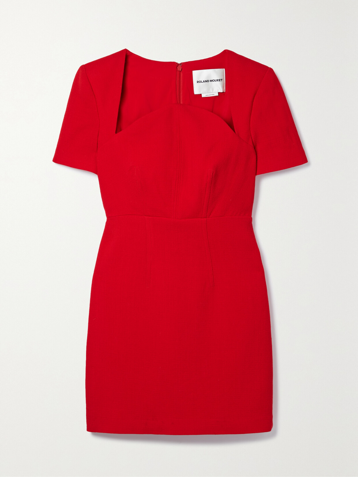 Roland Mouret - Wool-crepe Mini Dress - Red