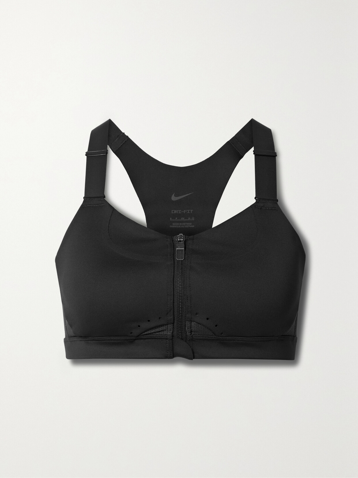 Nike Alpha Meshtrimmed Drifit Sports Bra In Black ModeSens