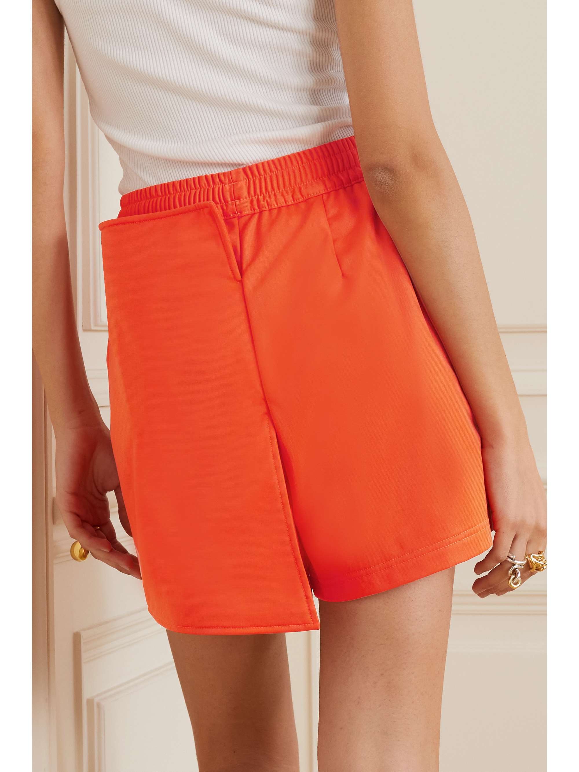 ADIDAS ORIGINALS Y-3 Firebird striped jersey shorts
