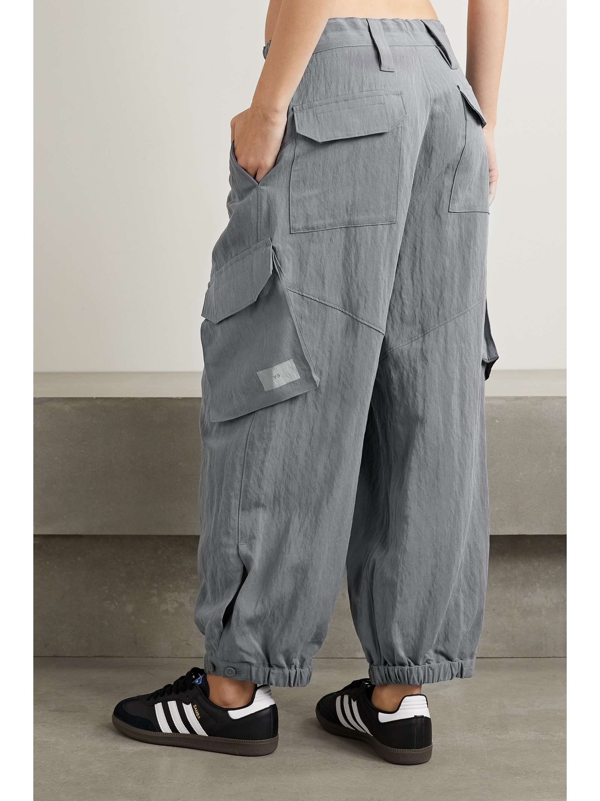 ADIDAS ORIGINALS + Y-3 twill wide-leg cargo pants
