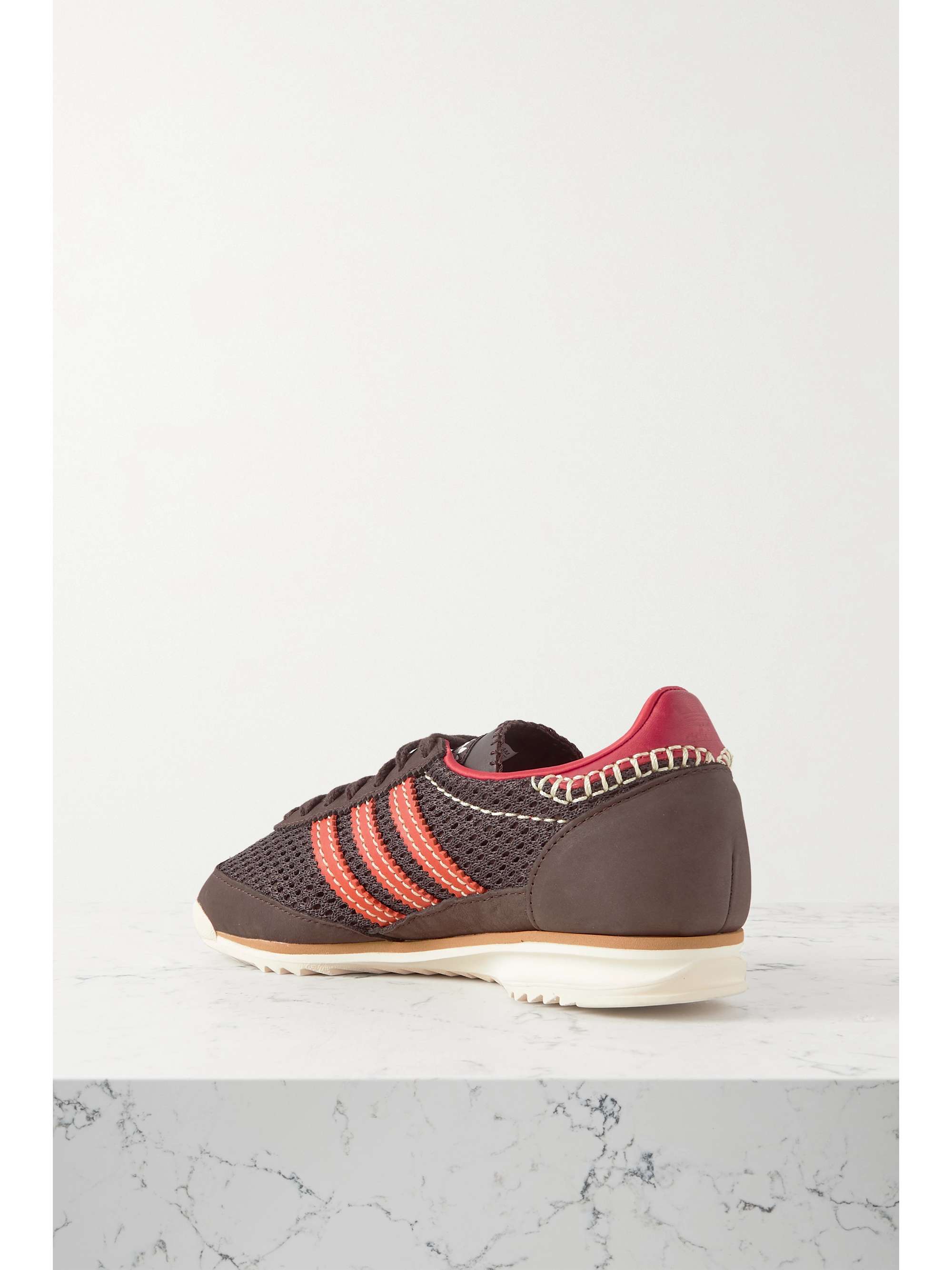 ADIDAS + Wales Bonner SL72 leather-trimmed suede and sneakers | NET-A-PORTER