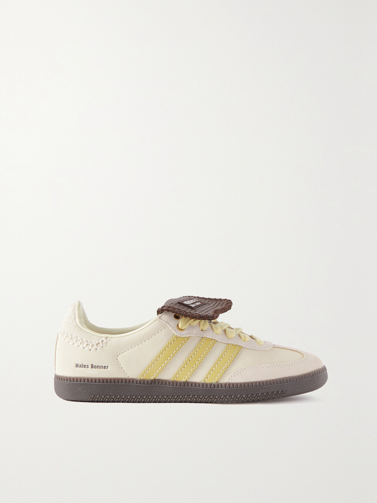 adidas Originals - + Wales Bonner Samba Suede-trimmed Leather Sneakers - Ecru