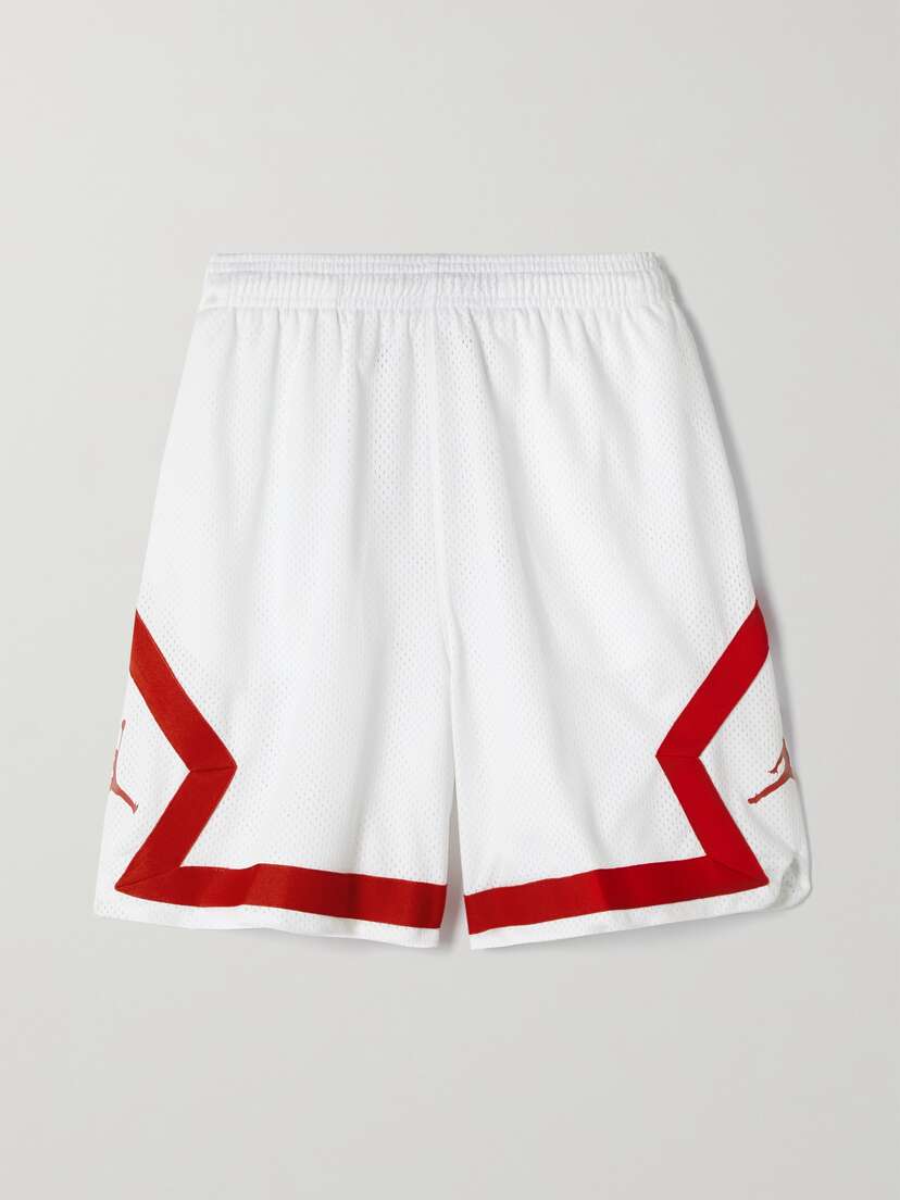 Nike Jordan Heritage Webbing-trimmed Printed Mesh Shorts - xx large