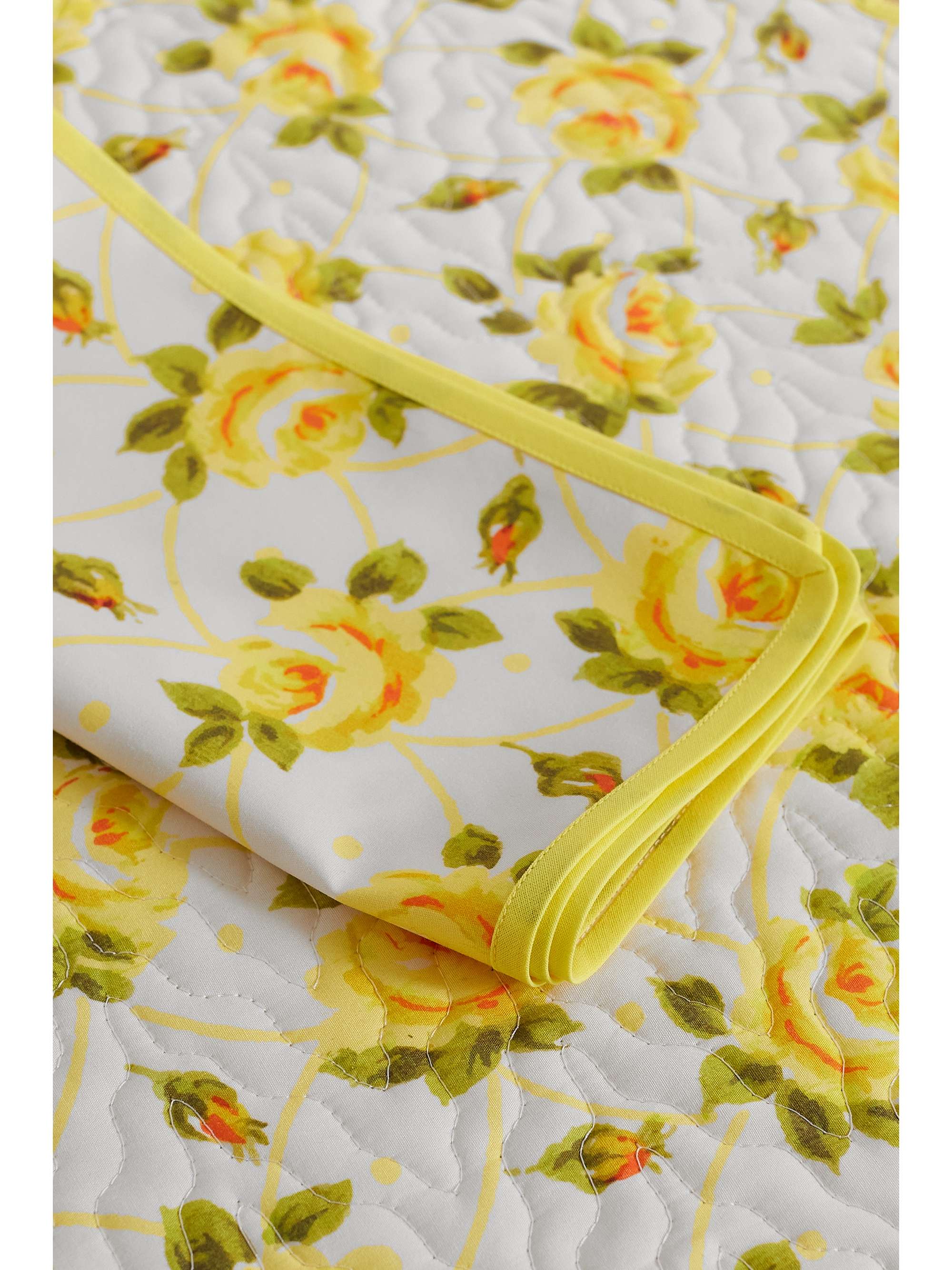 LORETTA CAPONI Floral-print quilted cotton placemat and napkin set