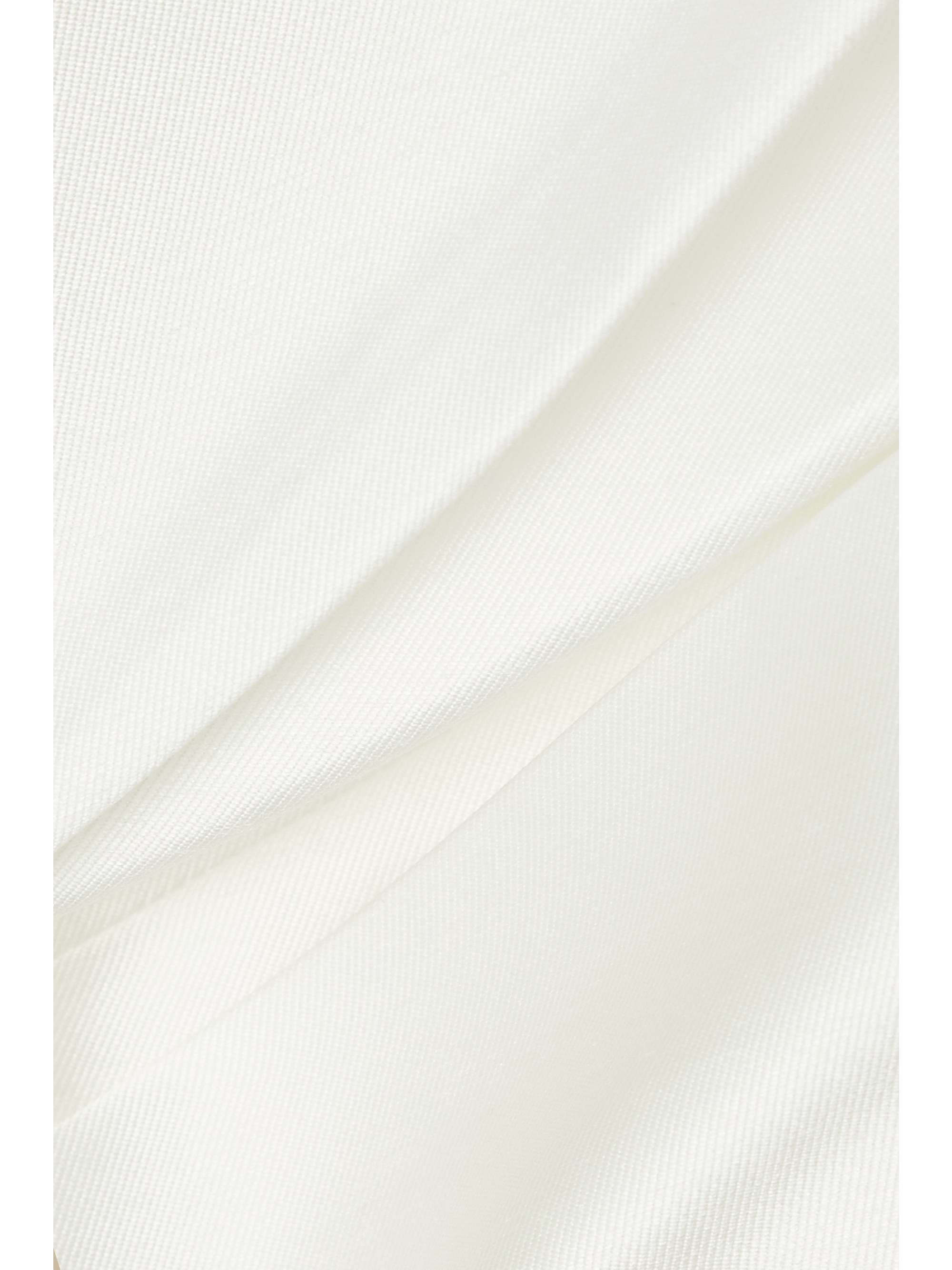 SOLACE LONDON Selia one-shoulder satin-twill and crepe maxi dress