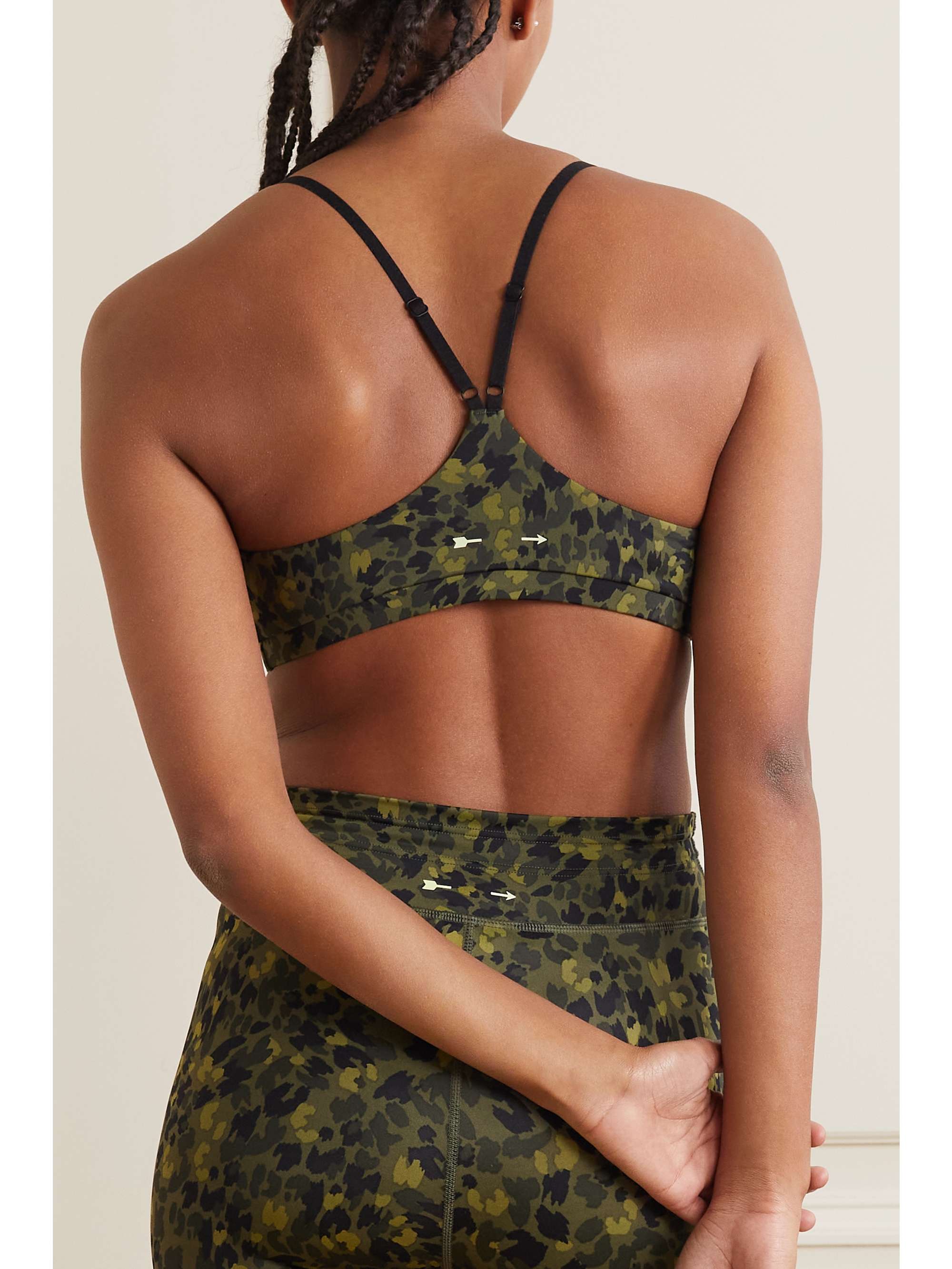 THE UPSIDE Lili Zoe bedruckter Sport-BH aus recyceltem Stretch-Nylon