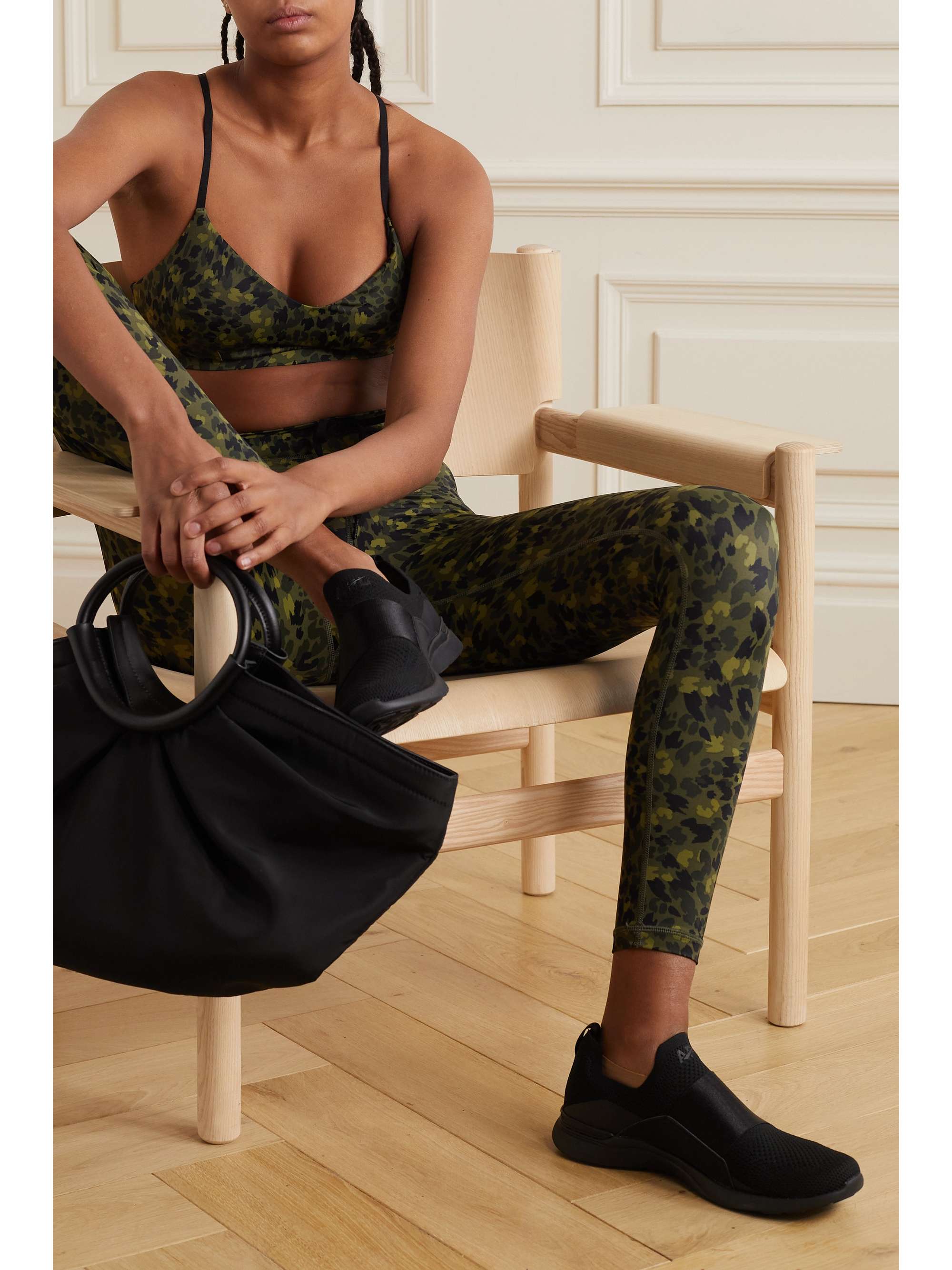 THE UPSIDE Lili Zoe bedruckter Sport-BH aus recyceltem Stretch-Nylon
