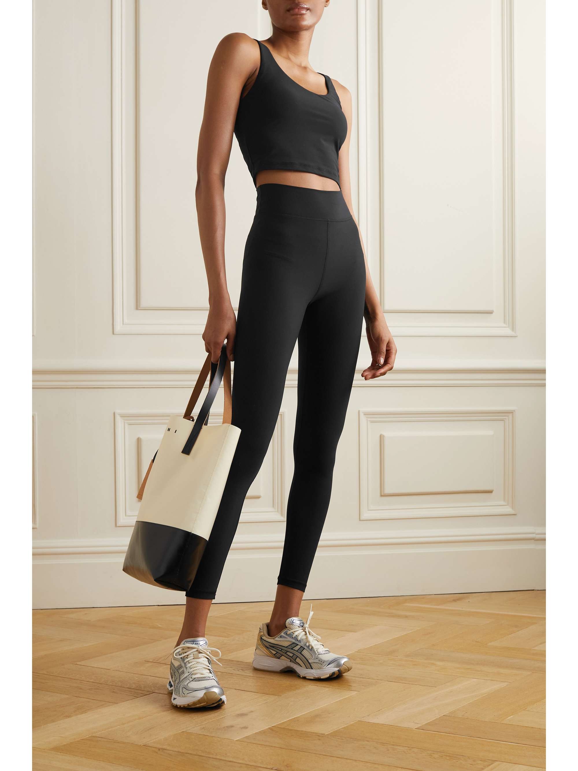 THE UPSIDE Peached Tess verkürztes Oberteil aus recyceltem Stretch-Jersey