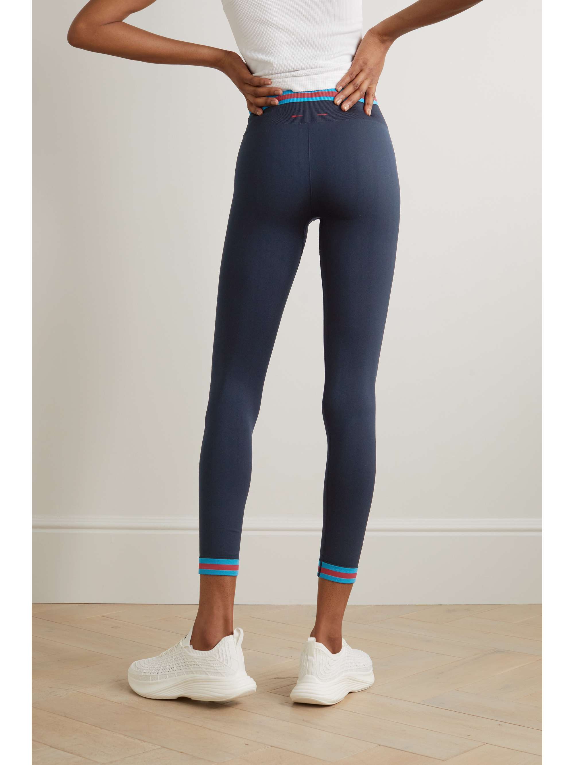 THE UPSIDE Form striped stretch leggings