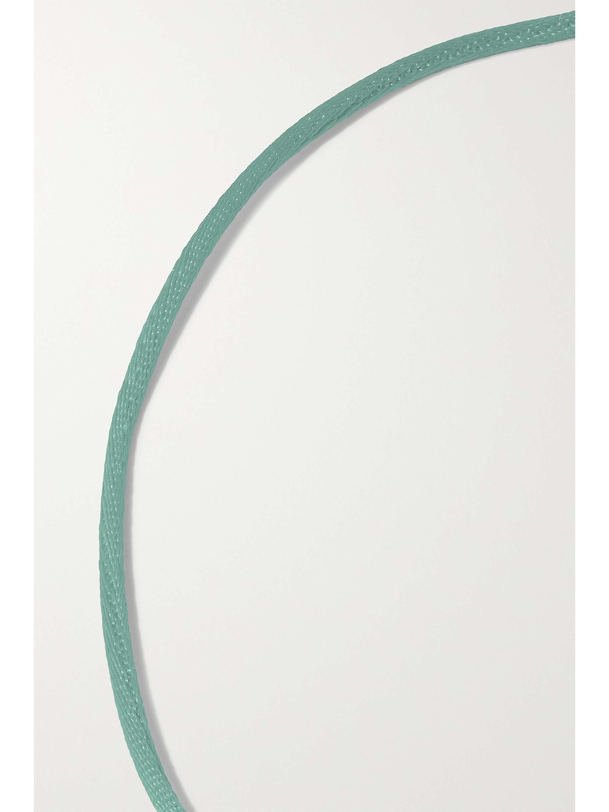 OCTAVIA ELIZABETH + NET SUSTAIN Parachute Nesting Gem 18-karat recycled gold, diamond and cord bracelet