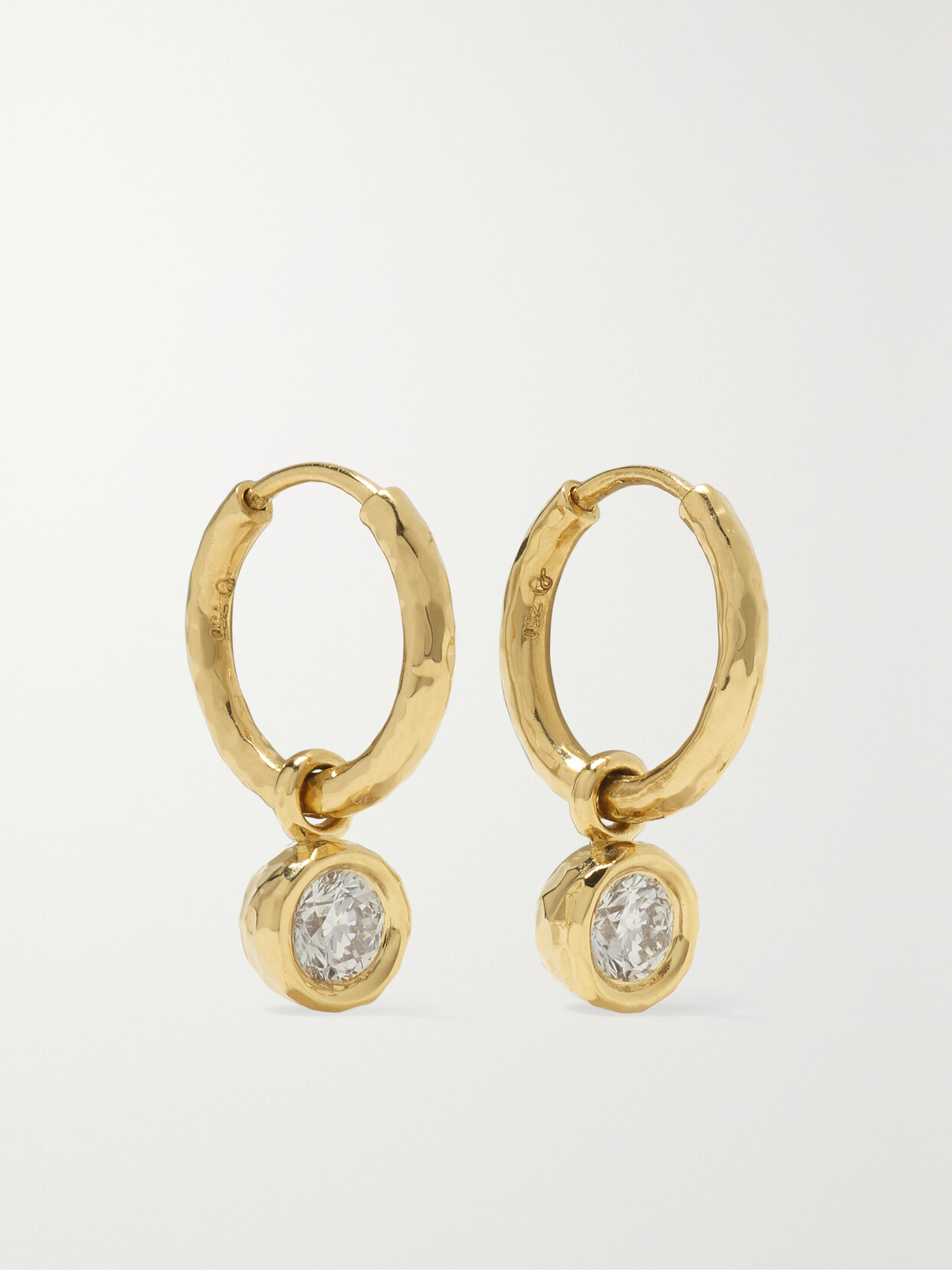 Octavia Elizabeth + Net Sustain 18-karat Recycled Gold Diamond Hoop Earrings