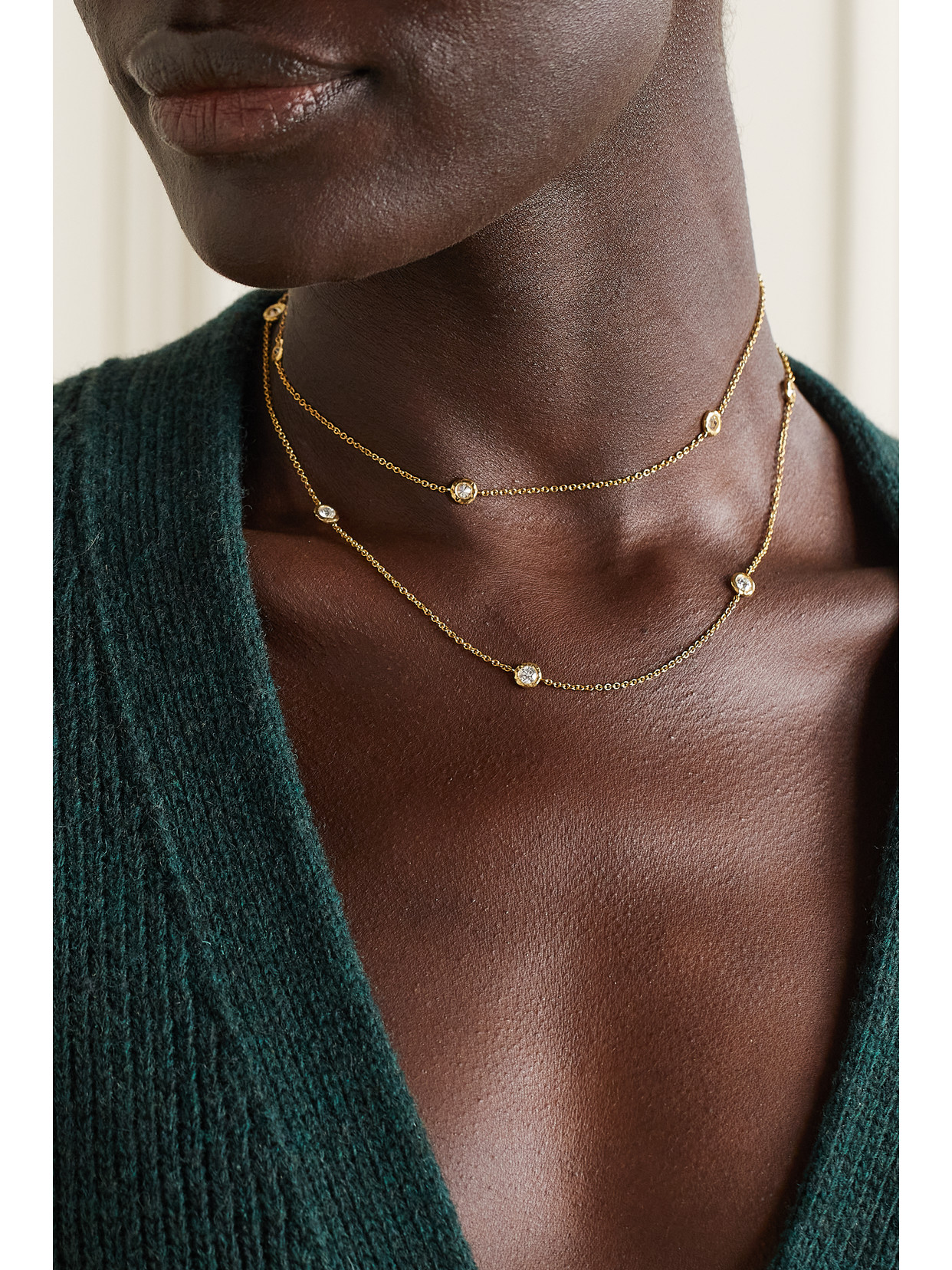 Shop Octavia Elizabeth + Net Sustain By The Pinch 18-karat Recycled Gold Diamond Necklace