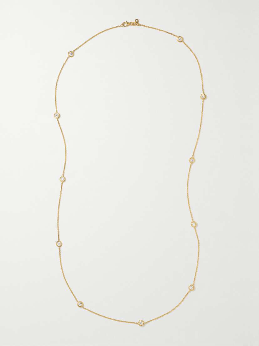 Octavia Elizabeth + Net Sustain By The Pinch 18-karat Recycled Gold Diamond Necklace