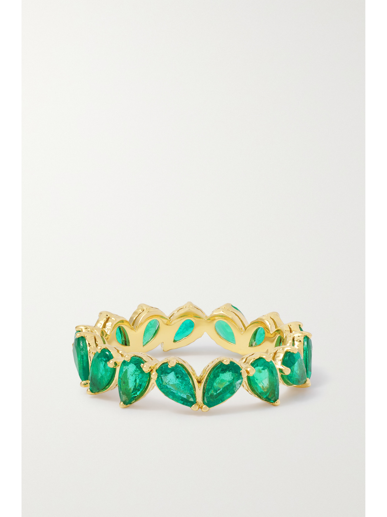 Octavia Elizabeth Nesting Gem 18-karat Recycled Gold Emerald Eternity Ring In Gold
