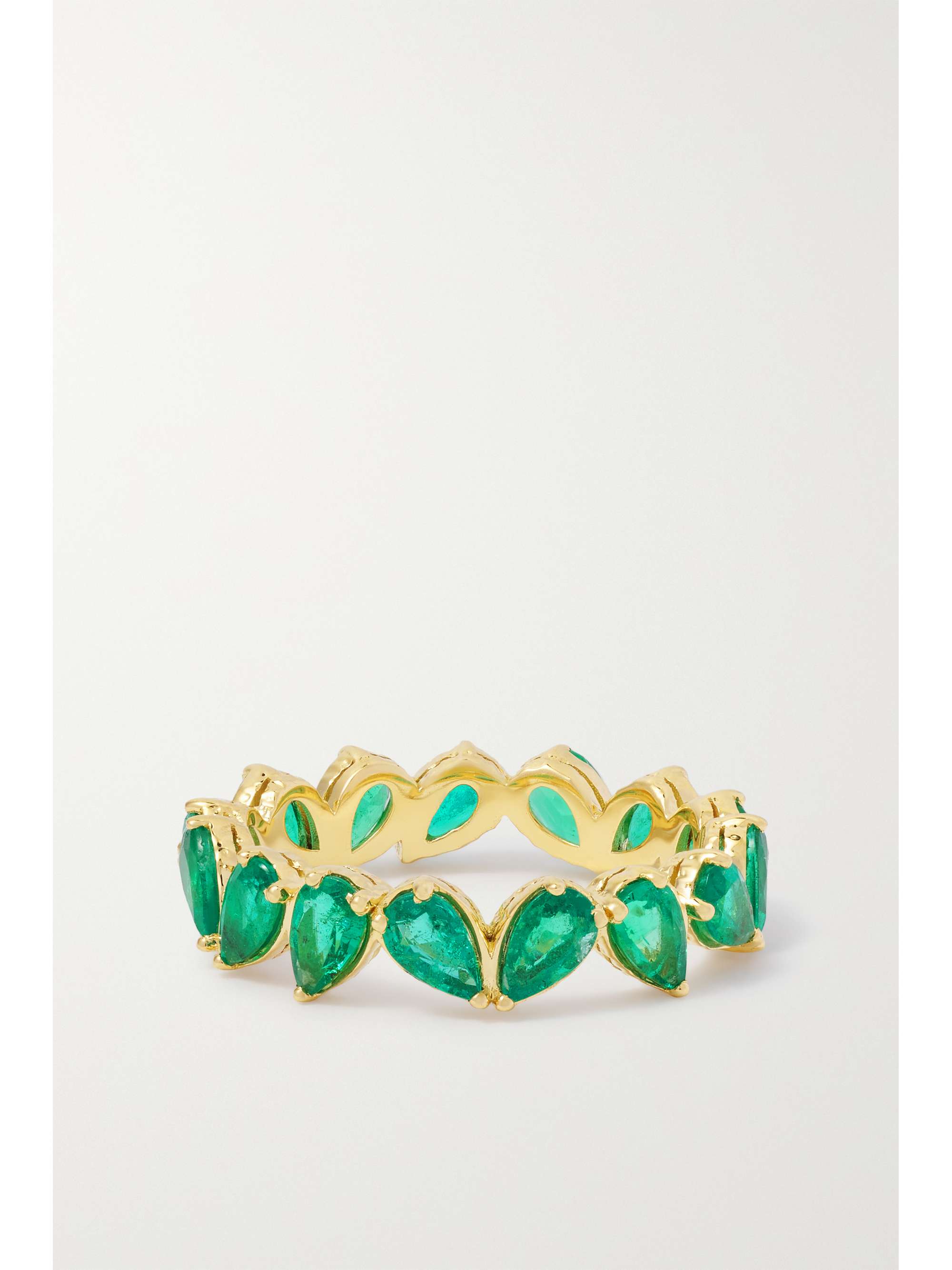 OCTAVIA ELIZABETH Nesting Gem 18-karat recycled gold emerald eternity ring