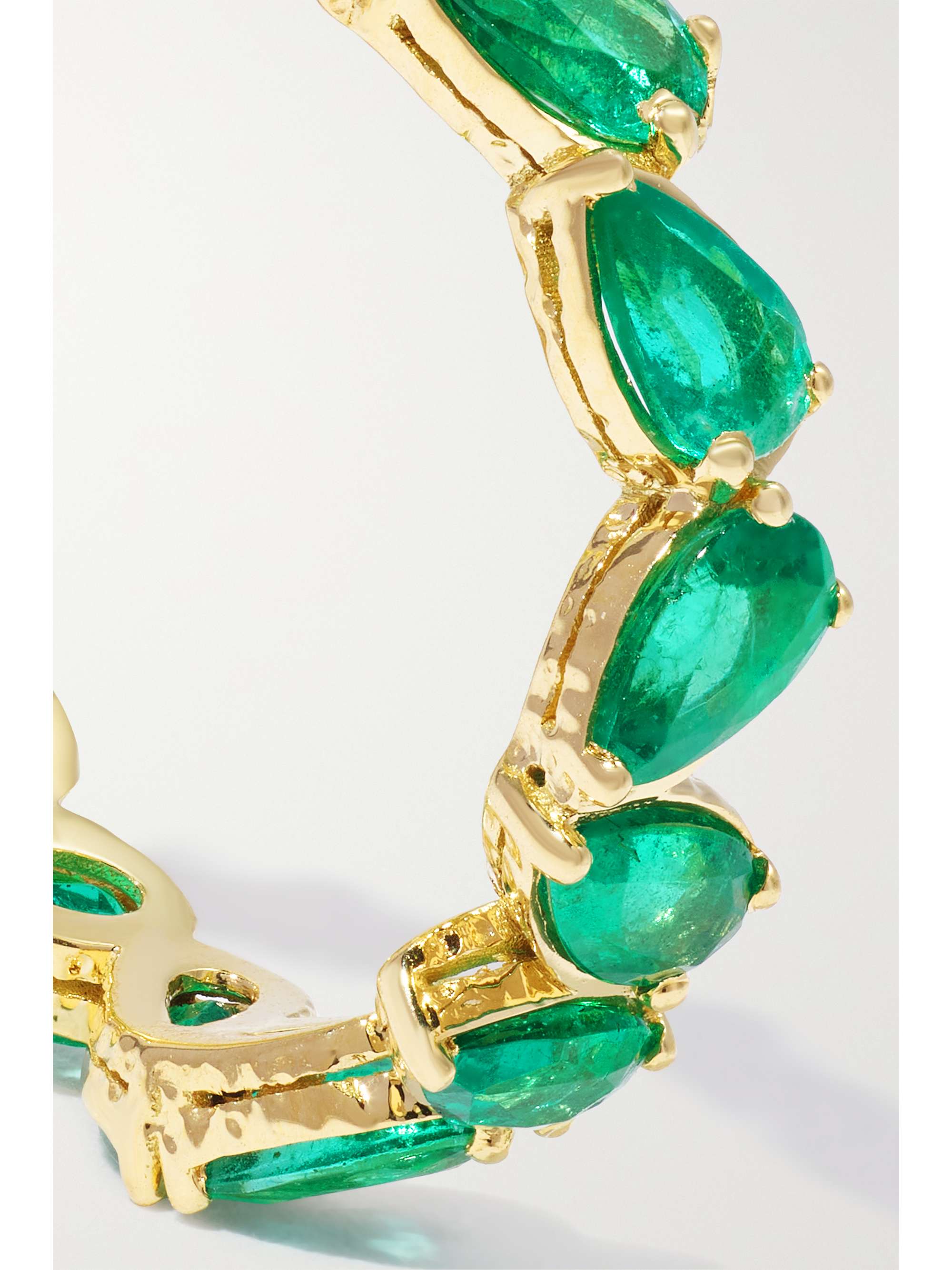 OCTAVIA ELIZABETH Nesting Gem 18-karat recycled gold emerald eternity ring