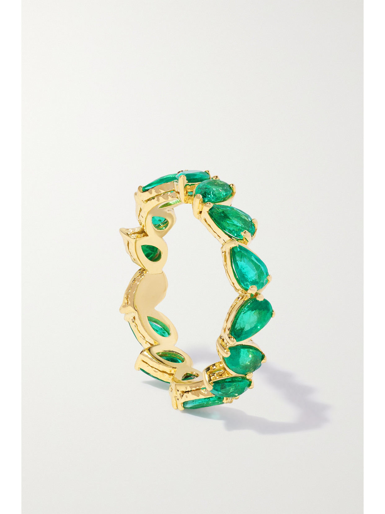Octavia Elizabeth Nesting Gem 18-karat Recycled Gold Emerald Eternity Ring In Gold