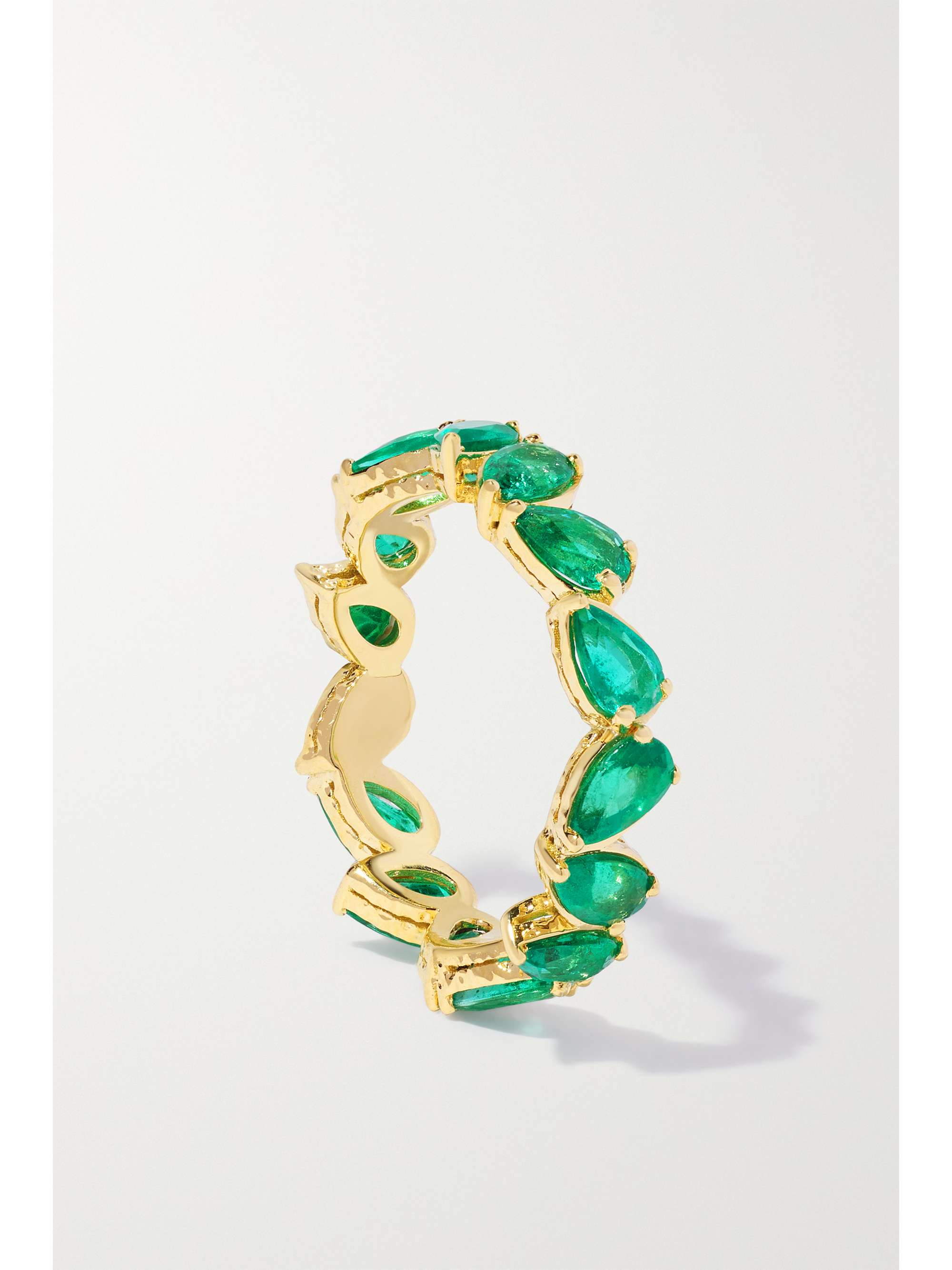 OCTAVIA ELIZABETH Nesting Gem 18-karat recycled gold emerald eternity ring