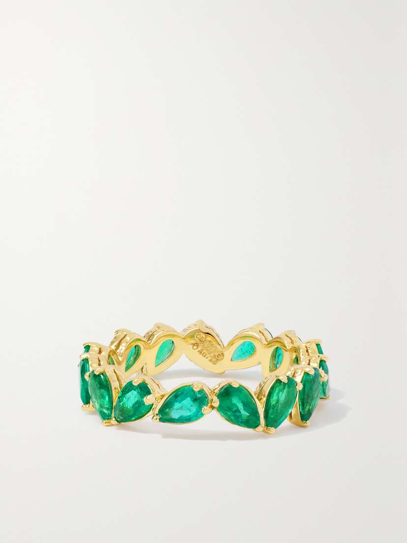 Octavia Elizabeth + Net Sustain Nesting Gem 18-karat Recycled Gold Emerald Ring