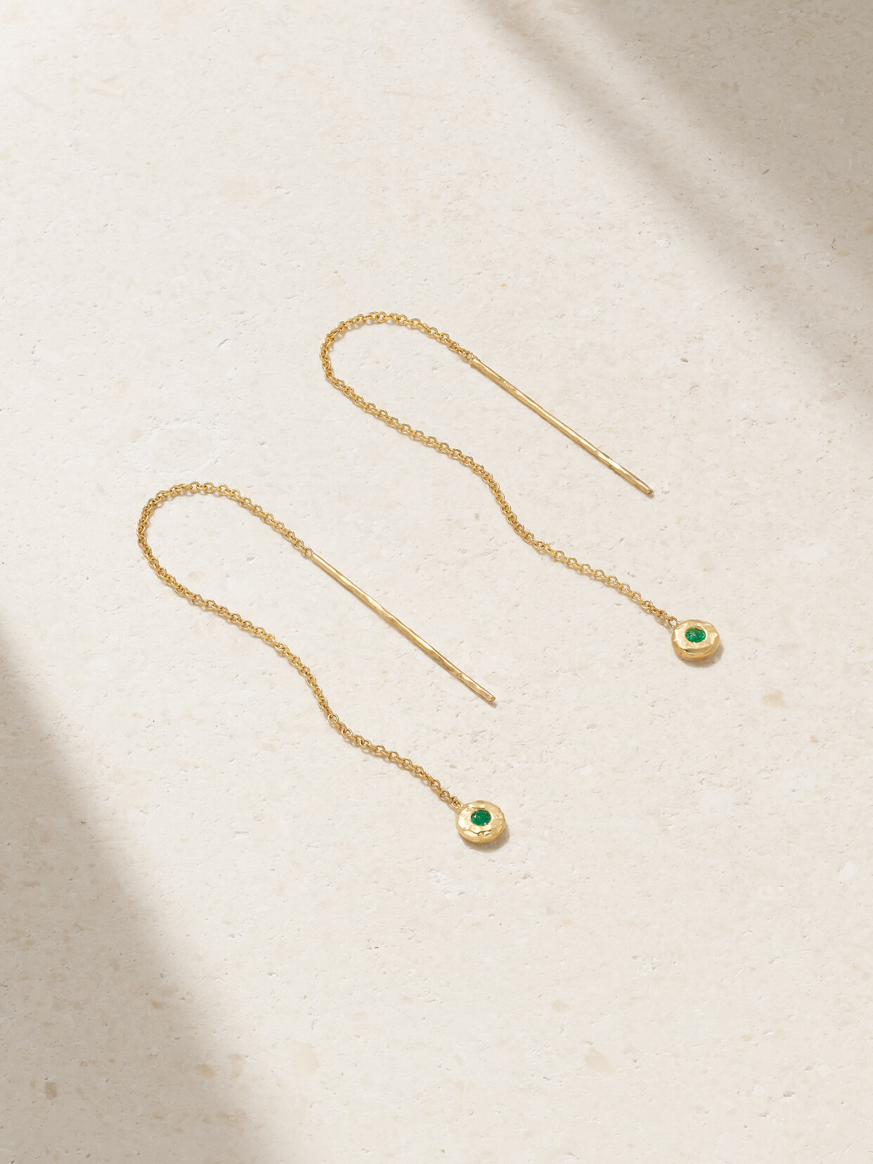 Octavia Elizabeth + Net Sustain Nesting Gem 18-karat Recycled Gold Emerald Earrings