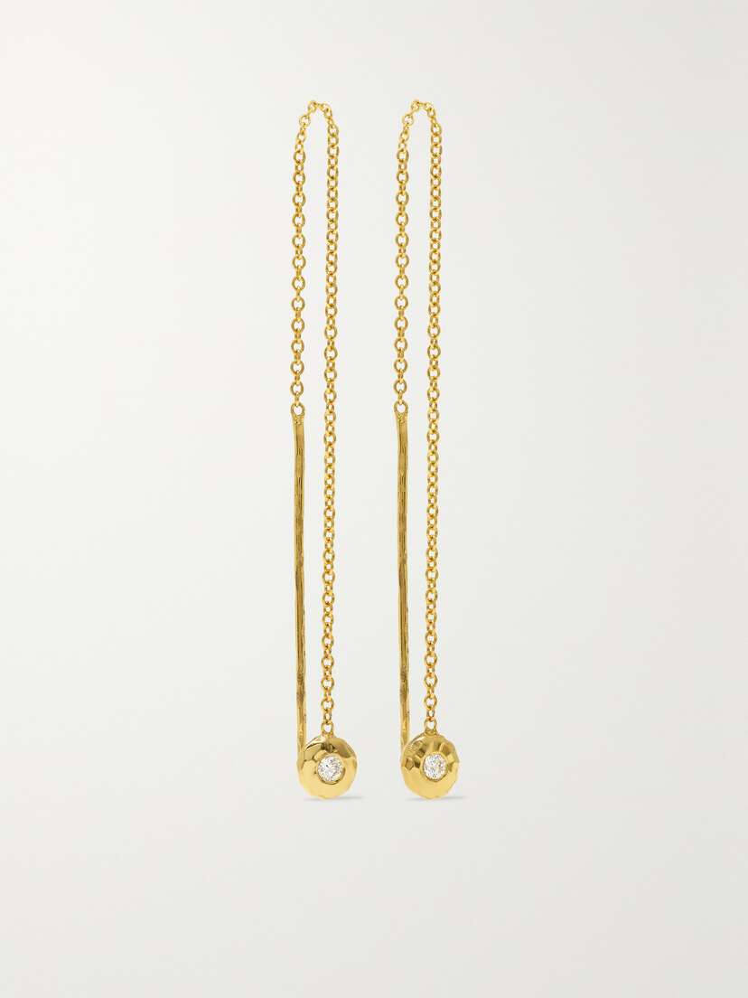 Octavia Elizabeth + Net Sustain Nesting Gem Recycled 18-karat Gold Diamond Earrings