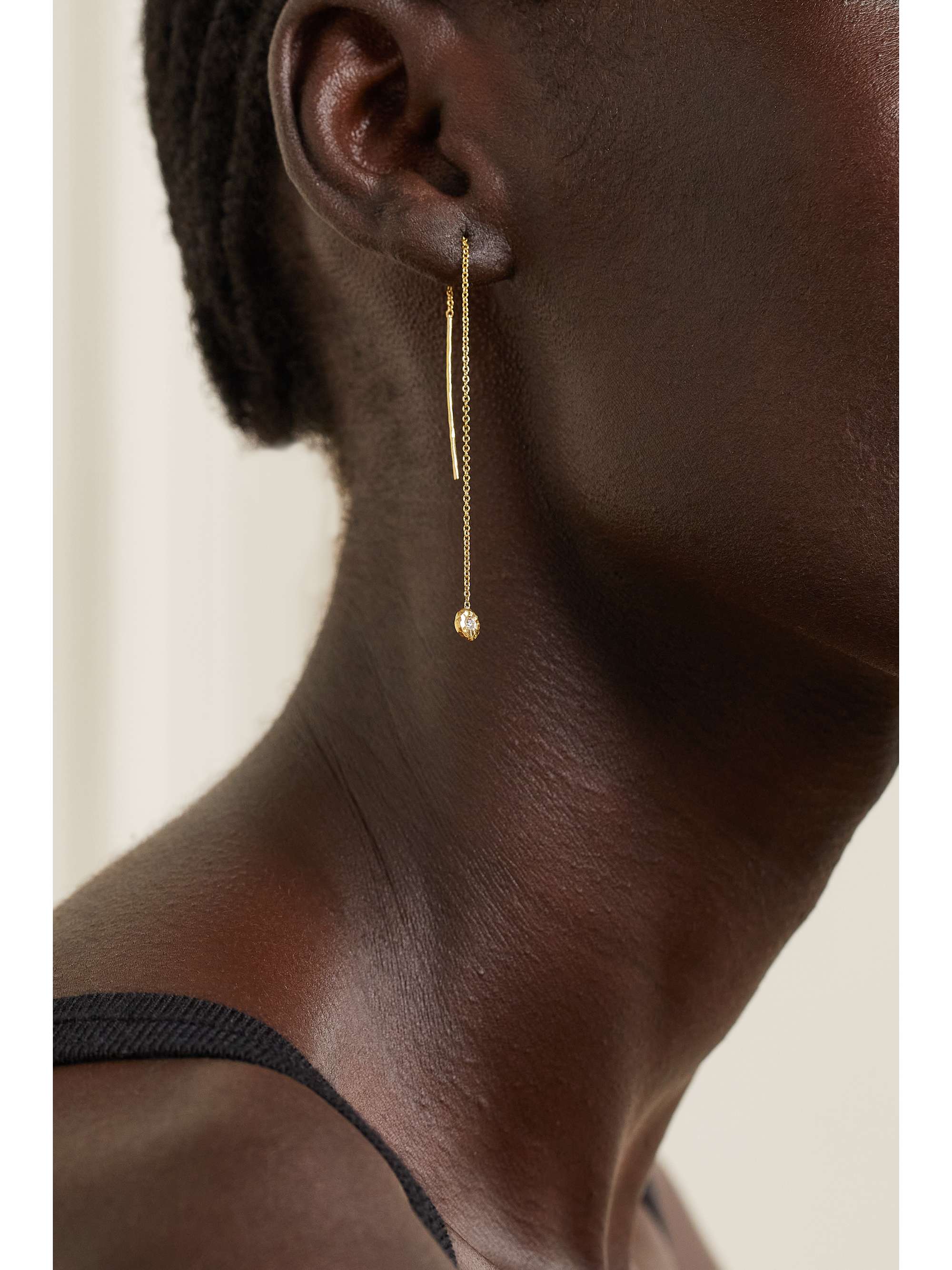 OCTAVIA ELIZABETH + NET SUSTAIN Nesting Gem recycled 18-karat gold diamond earrings