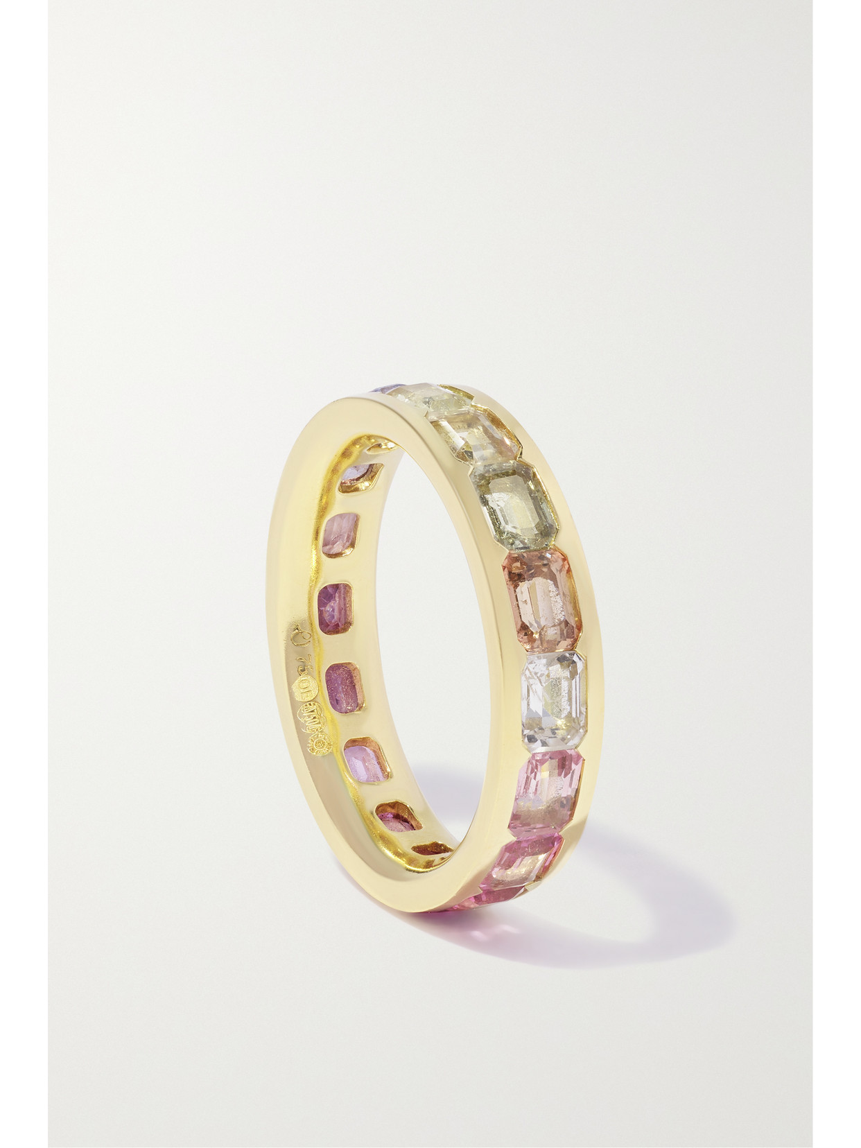 Shop Octavia Elizabeth Alice 18-karat Recycled-gold Sapphire Eternity Ring