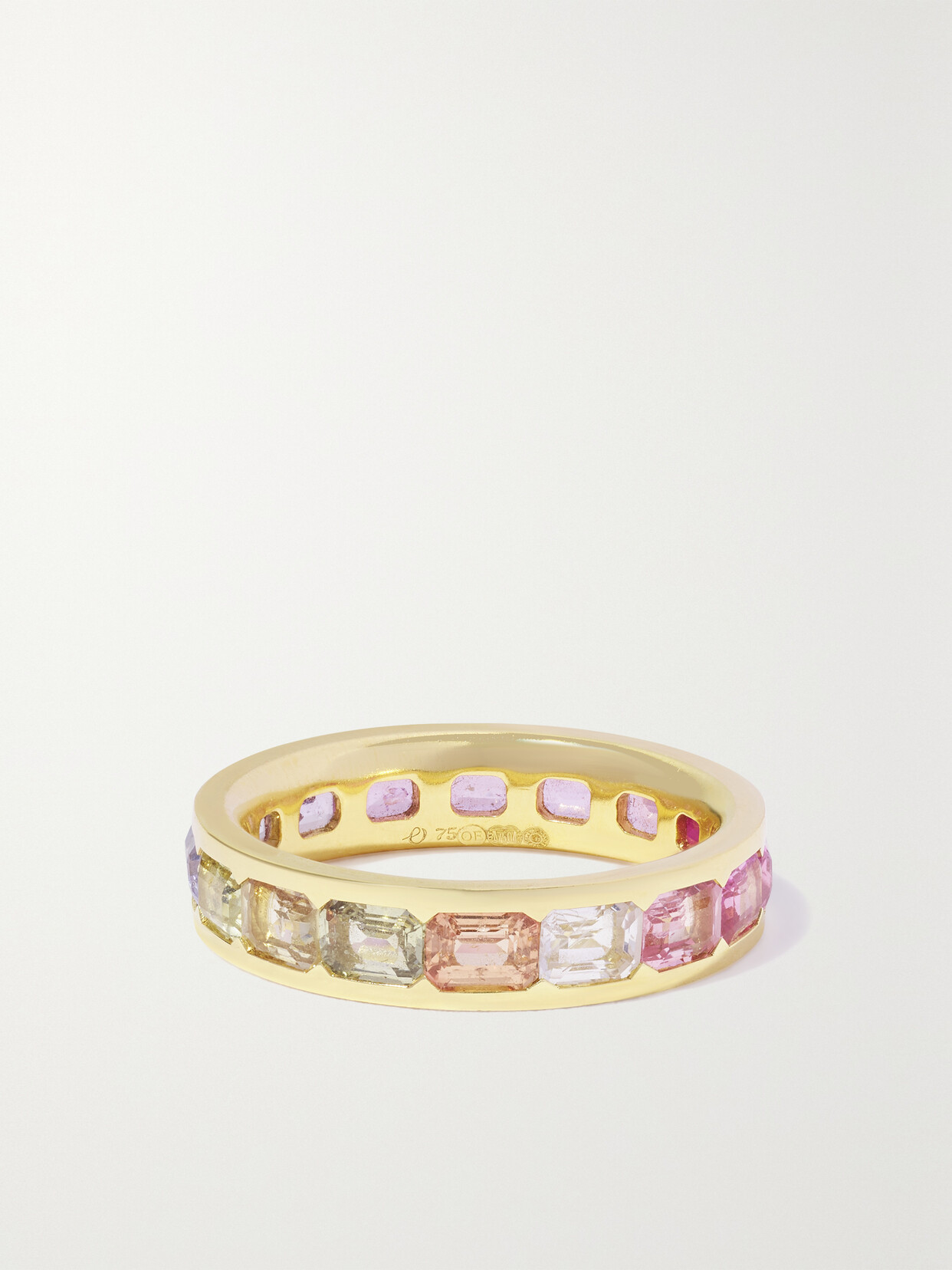 Octavia Elizabeth Alice 18-karat Recycled-gold Sapphire Eternity Ring