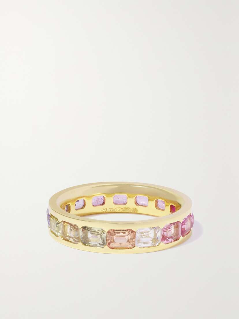 Octavia Elizabeth Alice 18-karat Recycled-gold Sapphire Eternity Ring
