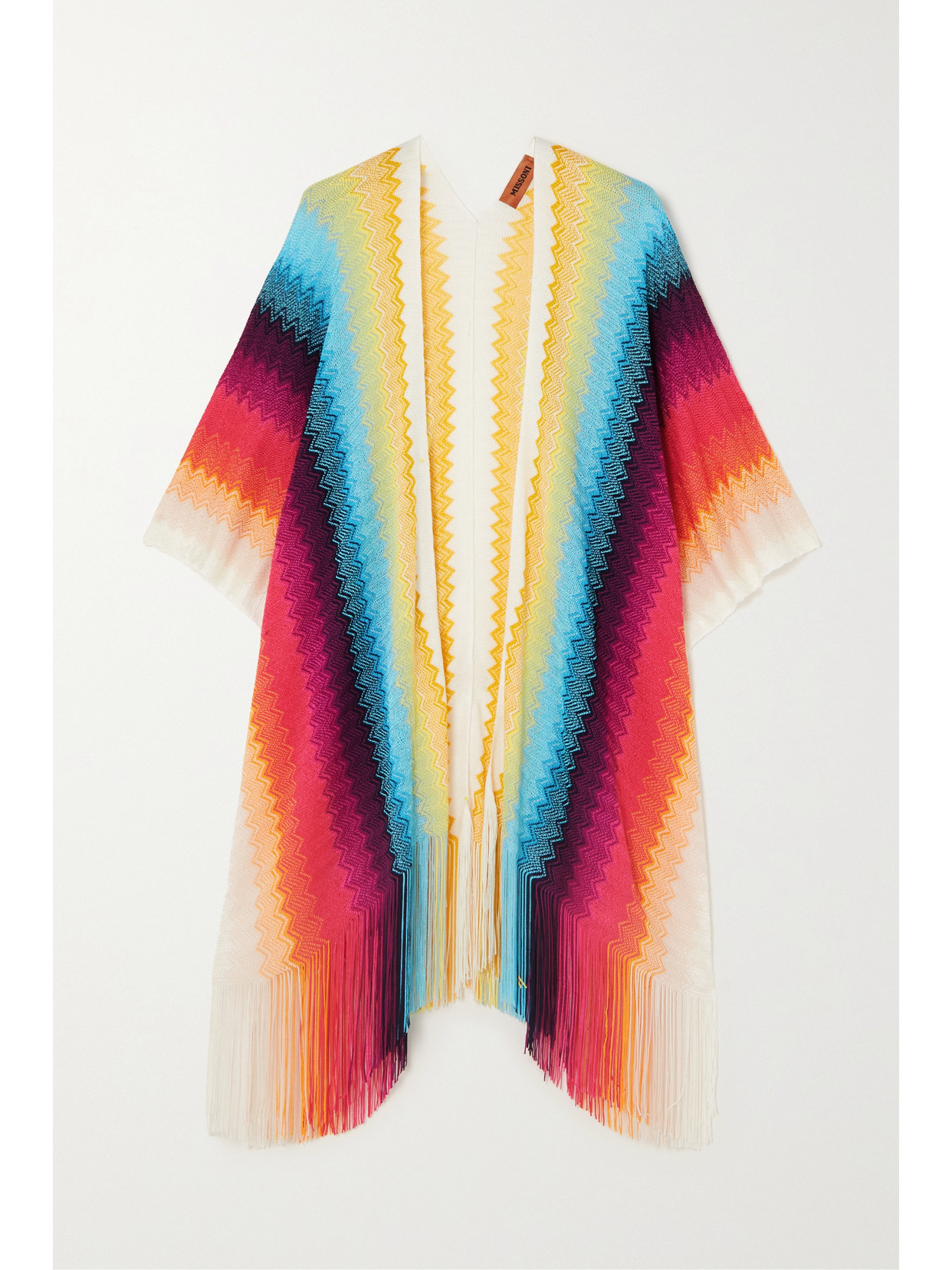 IDEA SPA - Fringed Crochet-knit Wrap - Red
