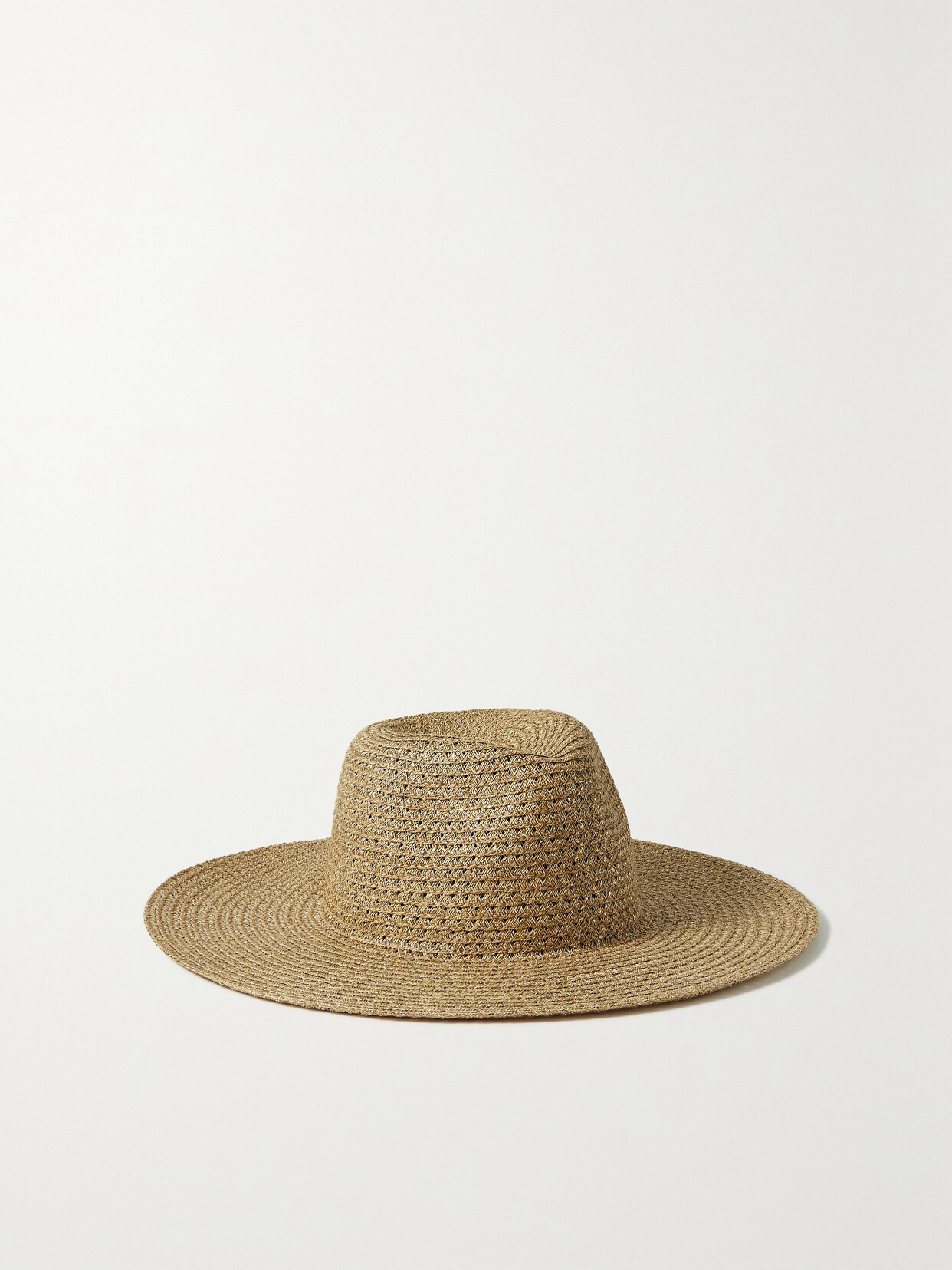 Eugenia Kim - Emmanuelle Metallic Straw Hat - Brown