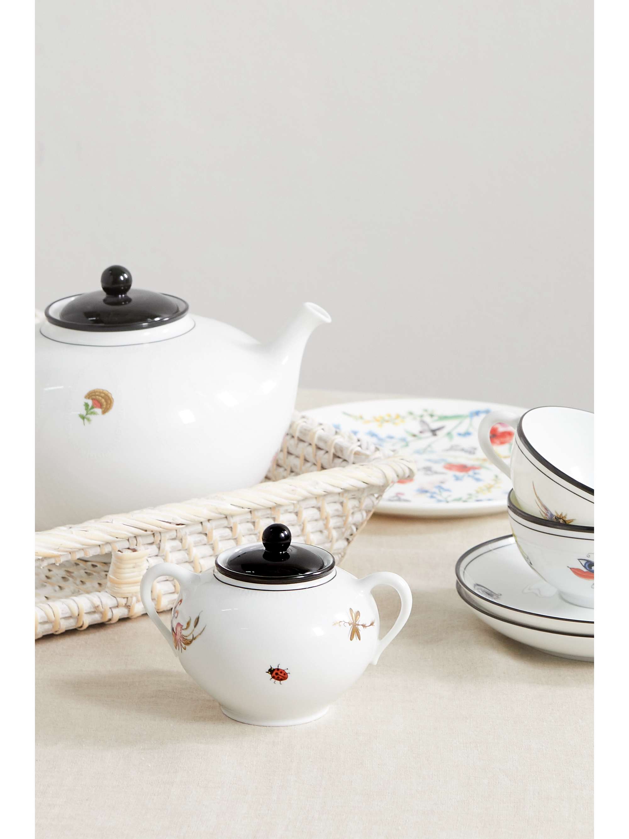 GINORI 1735 Arcadia porcelain sugar bowl