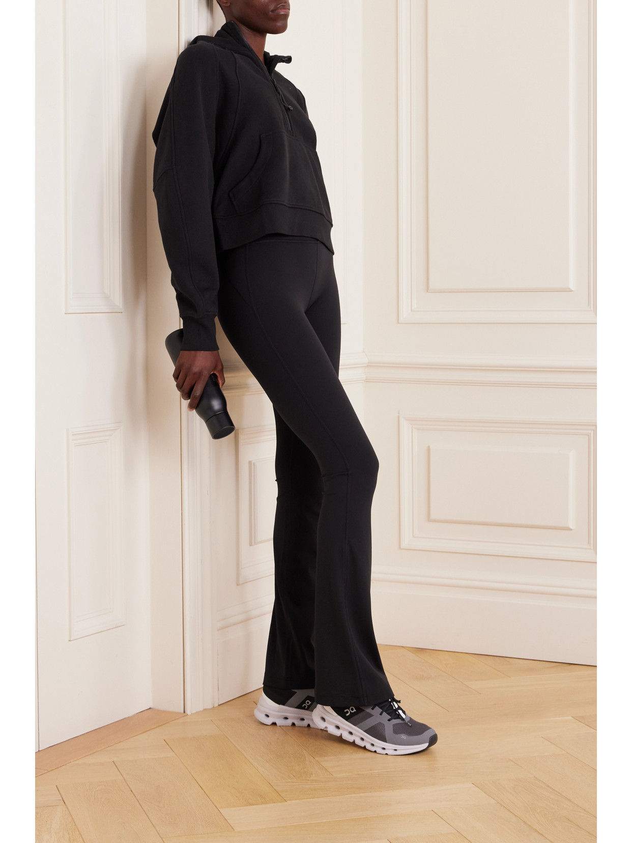 Lululemon Groove Super-high-rise Flared Pants Nulu In Black