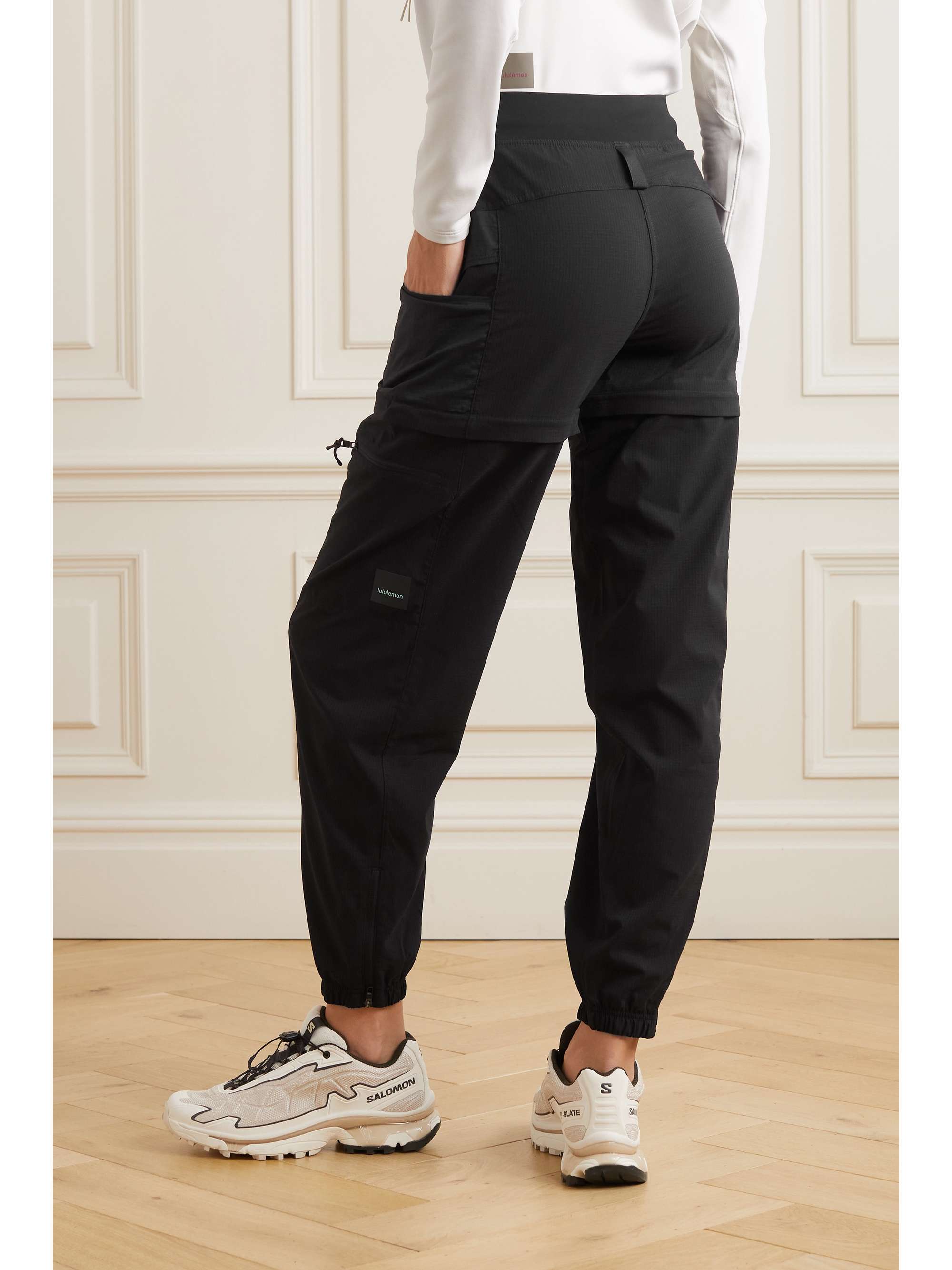 LULULEMON Hiking convertible highrise WovenAir track pants NETAPORTER