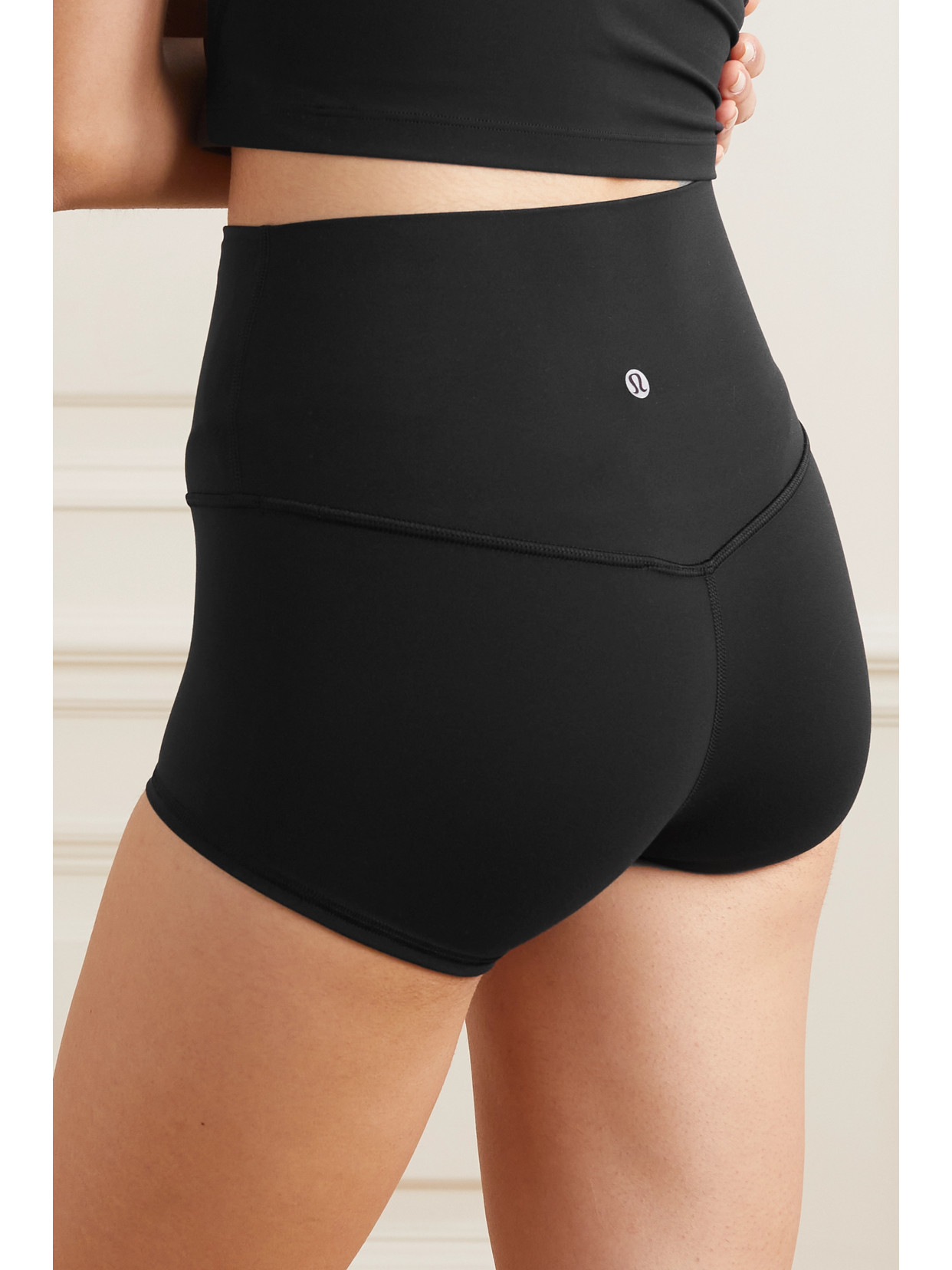 Shop Lululemon Align High-rise Shorts In Black