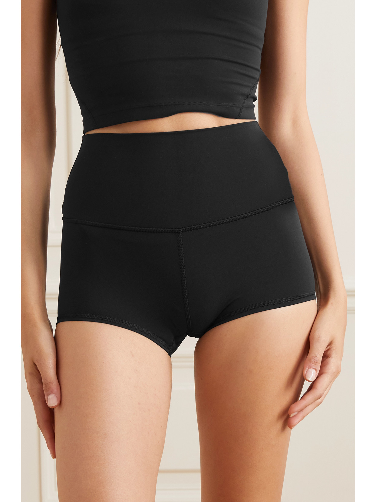 Shop Lululemon Align High-rise Shorts In Black