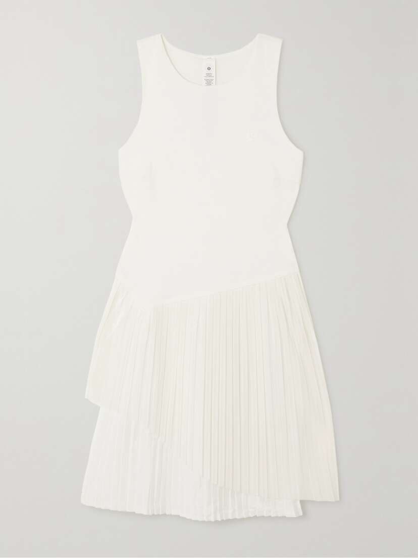 lululemon Court Pleated Stretch Recycled-nulux, Mesh And Swift Tennis Dress