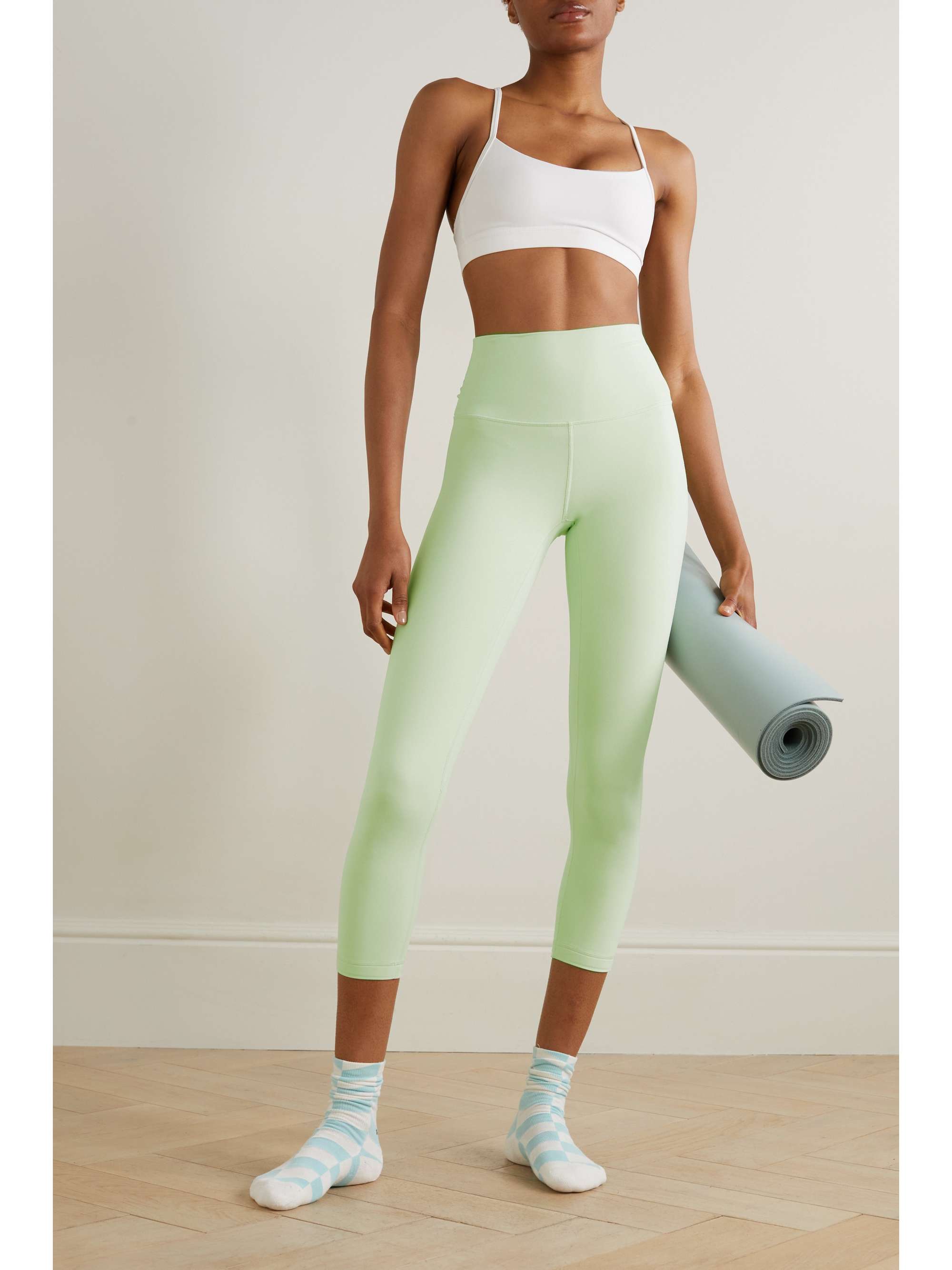 Women's Green Activewear High Rise Legging Seamless