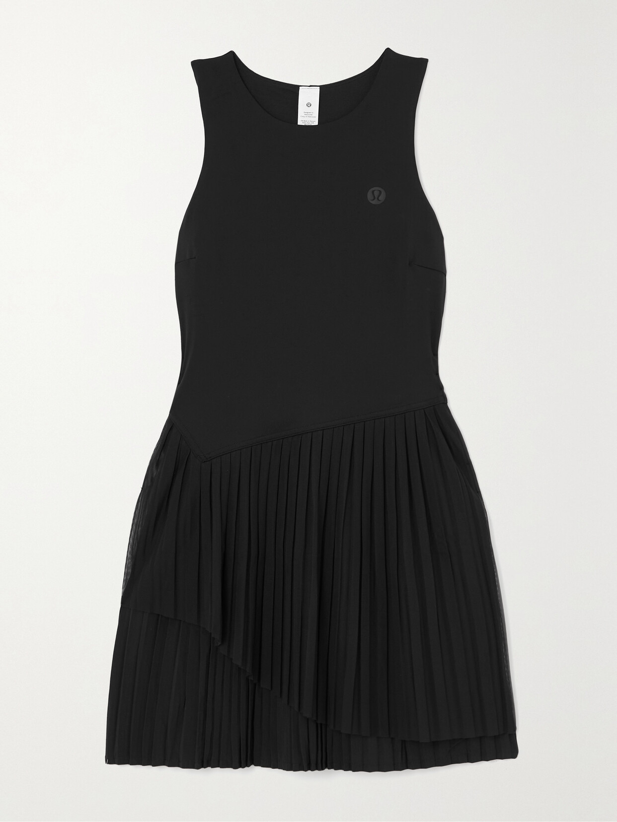 lululemon - Court Pleated Stretch Recycled-nulux, Mesh And Swift Tennis Dress - Black