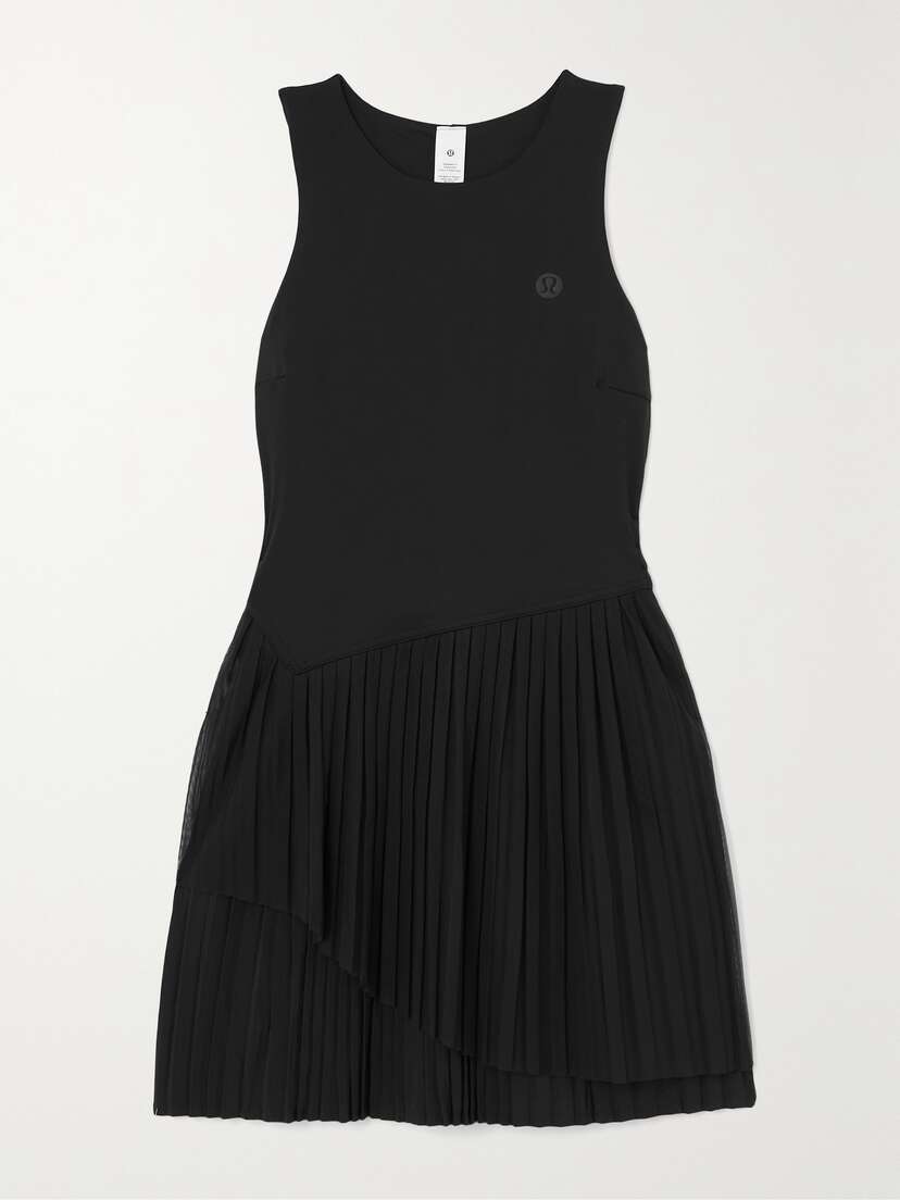 lululemon Court Pleated Stretch Recycled-nulux, Mesh And Swift Tennis Dress