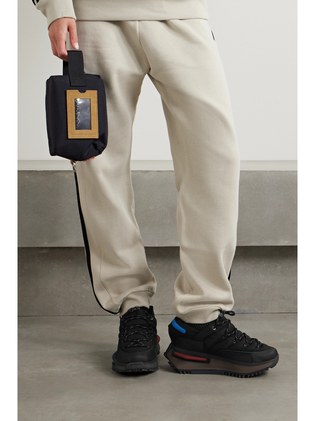 Moncler Genius + Adidas Originals Rubber-trimmed Padded Ripstop Sneakers In Black