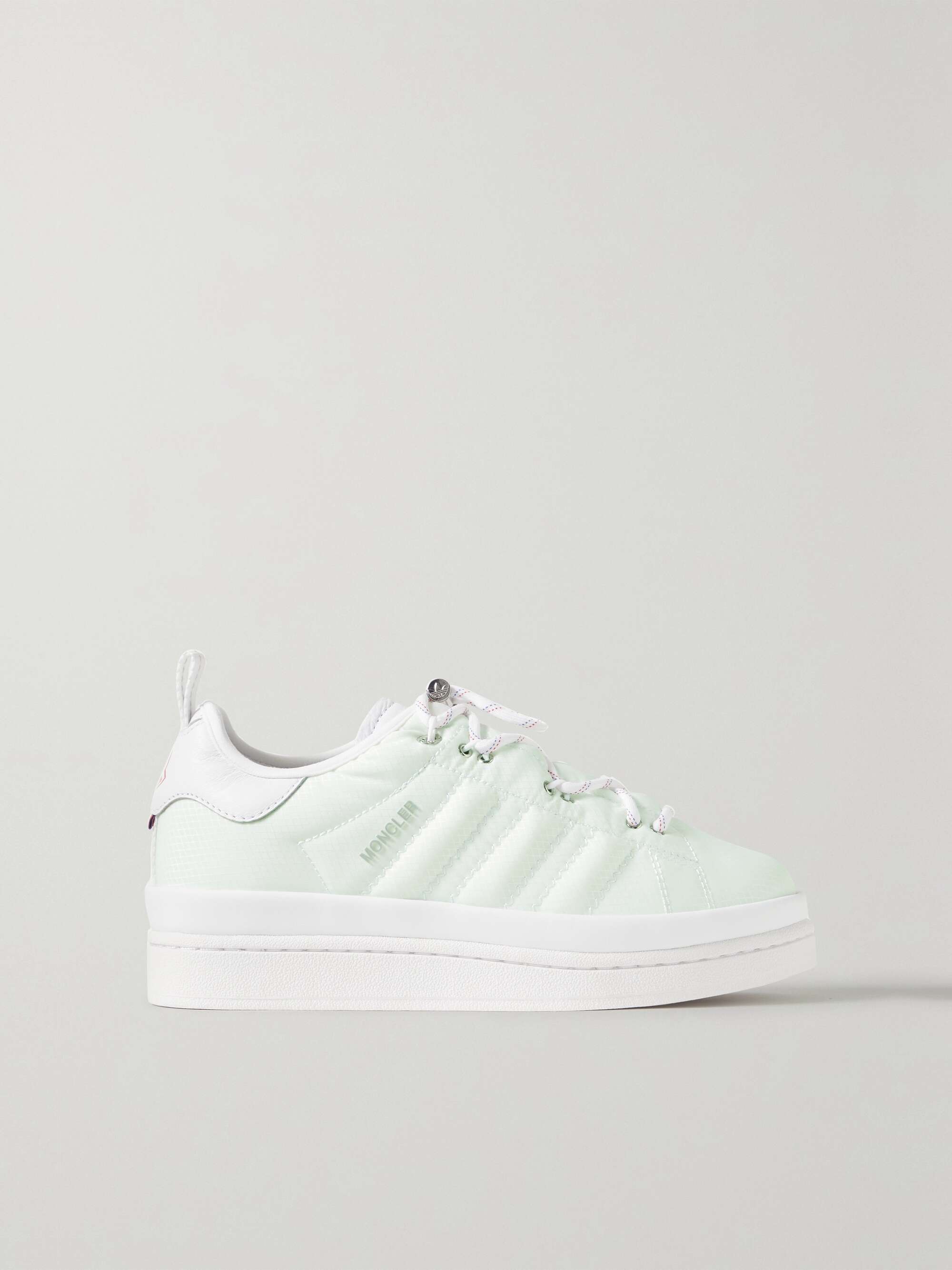 MONCLER GENIUS + adidas Originals Campus leather-trimmed ripstop sneakers |  NET-A-PORTER