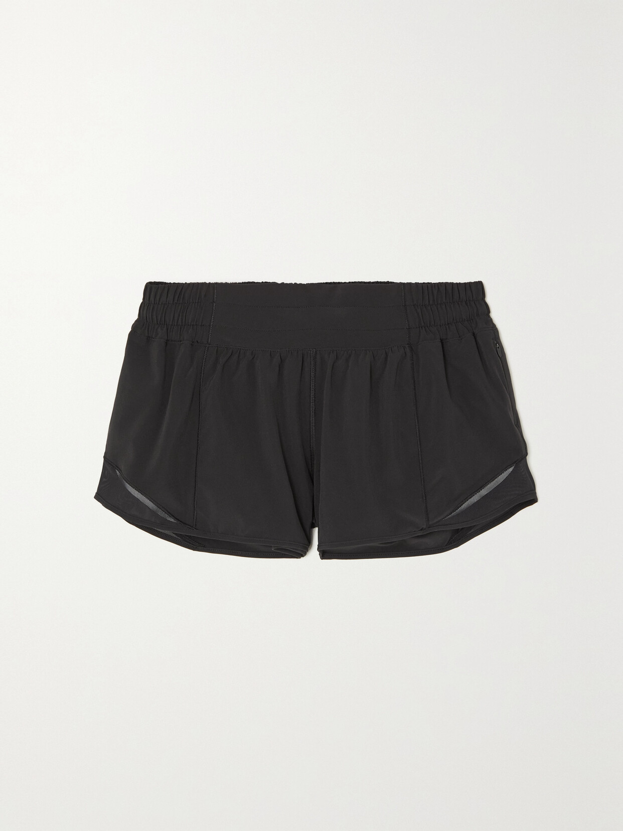 Lululemon Hotty Hot Recycled-swift And Mesh Shorts In Black