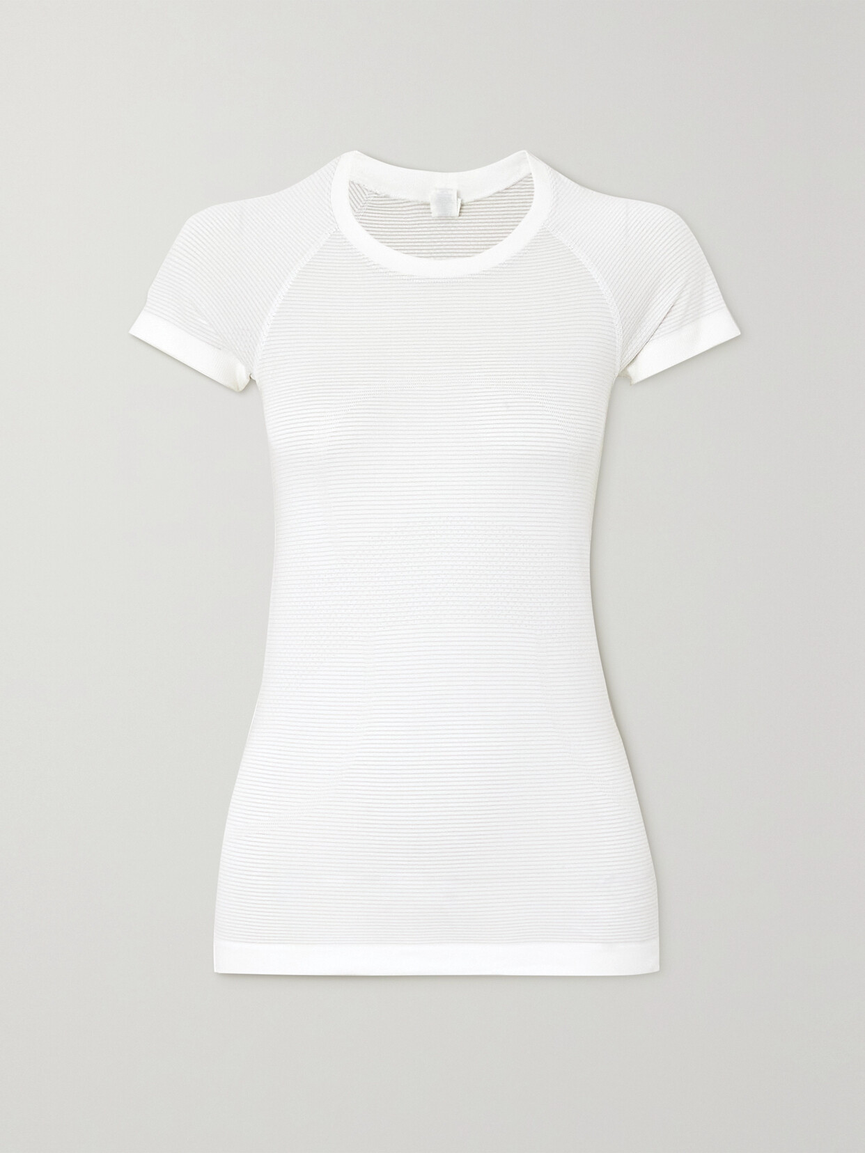 Lululemon Swiftly Tech 2.0 Striped Stretch T-shirt In White