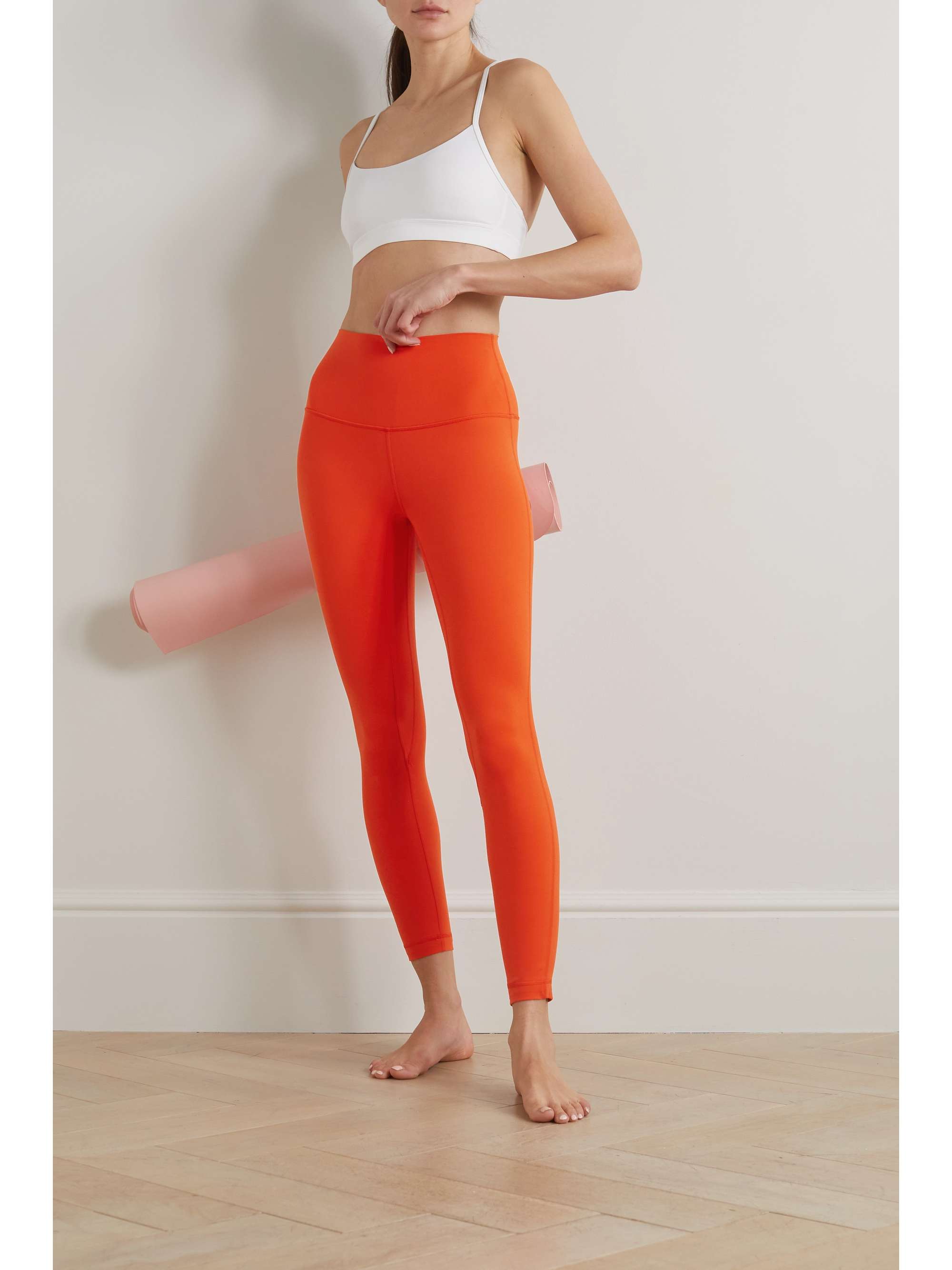 Lululemon Womens Leggings Pants Sport Orange Size 6