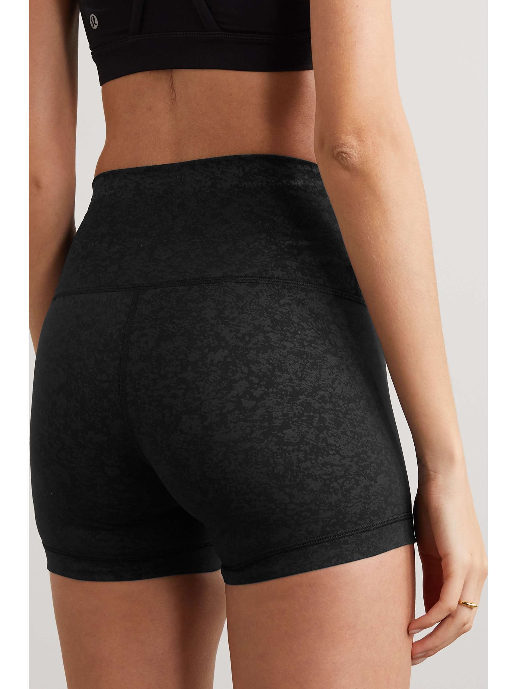 LULULEMON Printed stretch-jersey shorts