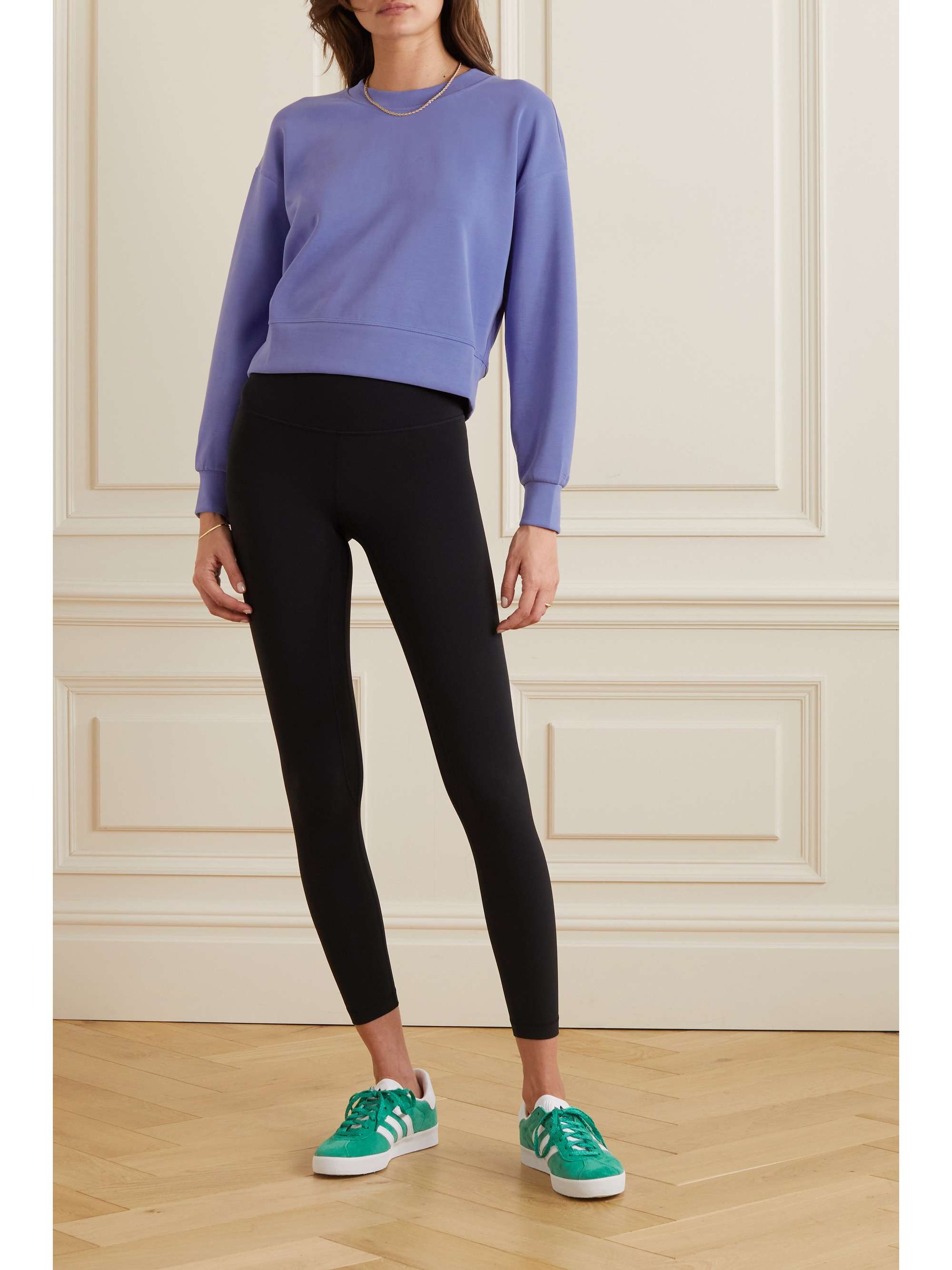 LULULEMON Perfectly Oversized cropped stretch recycled Softstreme sweatshirt
