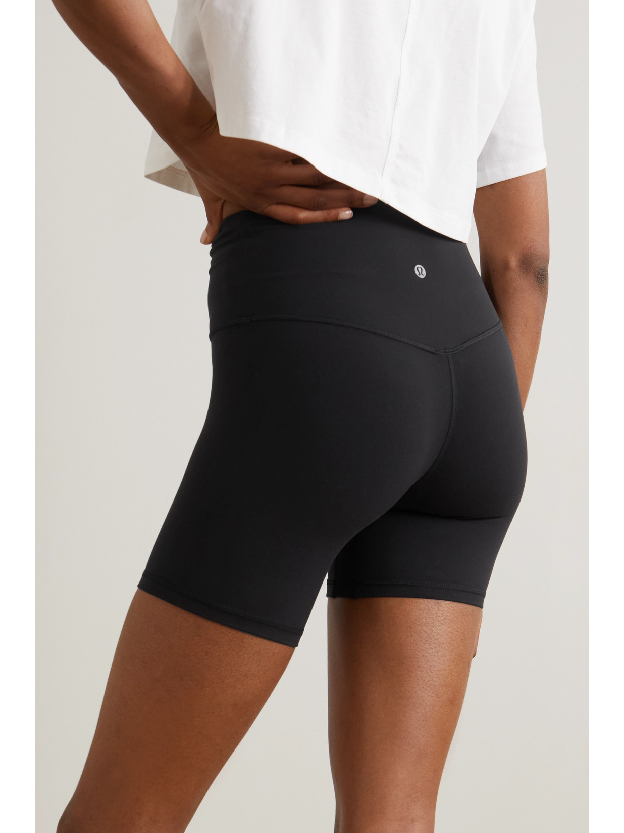 Shop Lululemon Align High-rise Shorts In Black