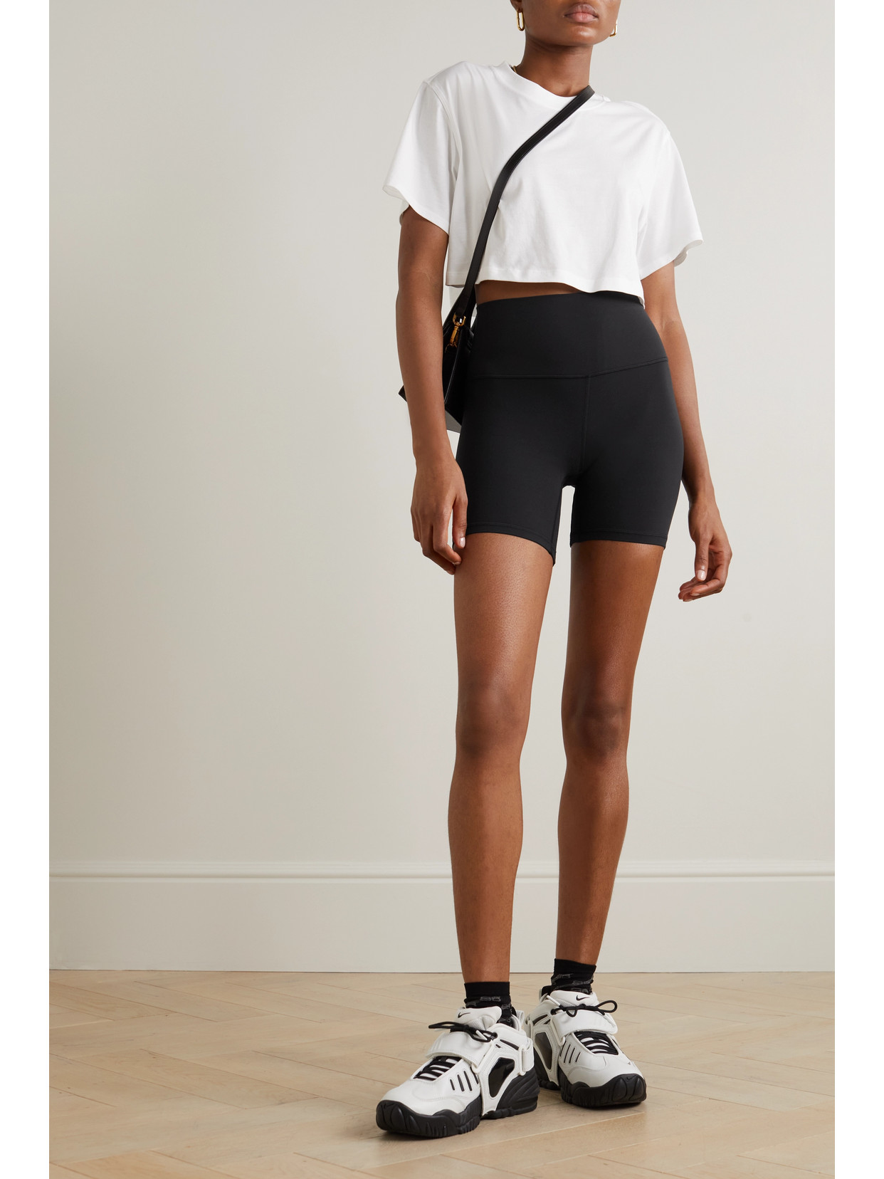 Shop Lululemon Align High-rise Shorts In Black